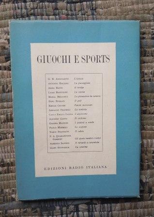 GIUOCHI E SPORTS - CON DISEGNI ORIGINALI DI MINO MACCARI …