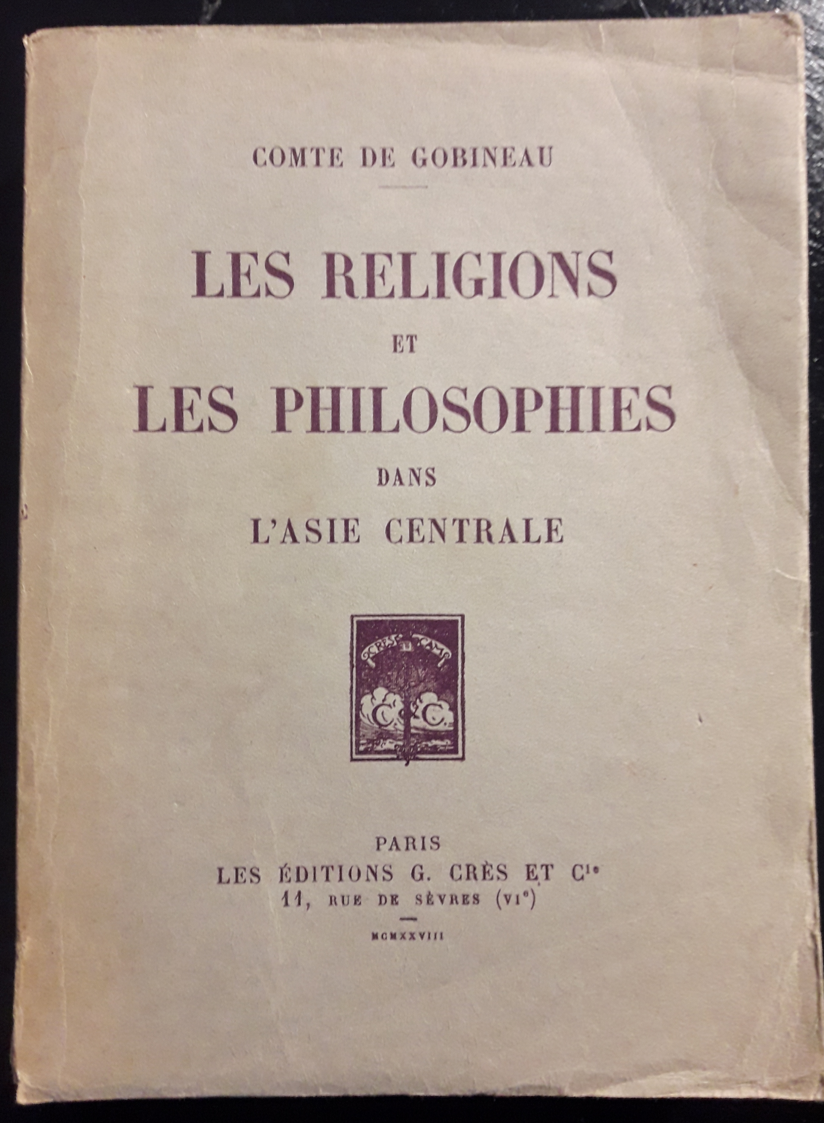 Les religions et les Philosophes dans l'Asie Centrale