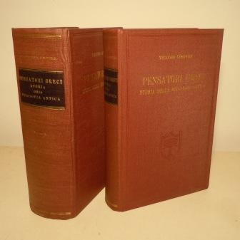 PENSATORI GRECI- STORIA DELLA FILOSOFIA ANTICA - VOLUME I: DALLE …