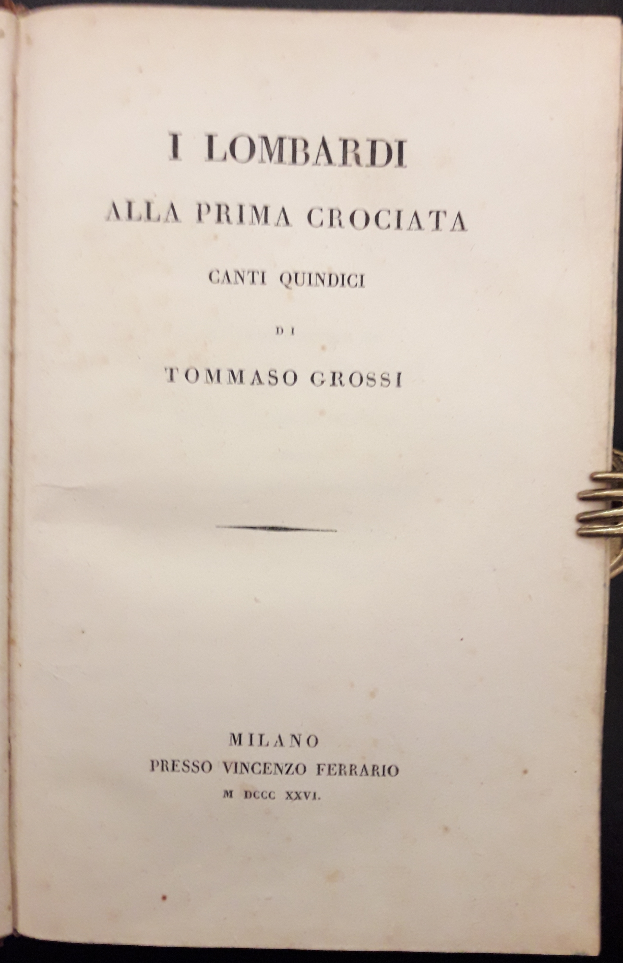 I Lombardi alla Prima Crociata. Canti Quindici