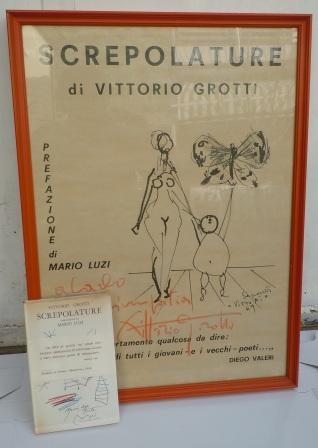 SCREPOLATURE - POESIE - LIBRO + MANIFESTO AUTOGRAFATO DALL''AUTORE