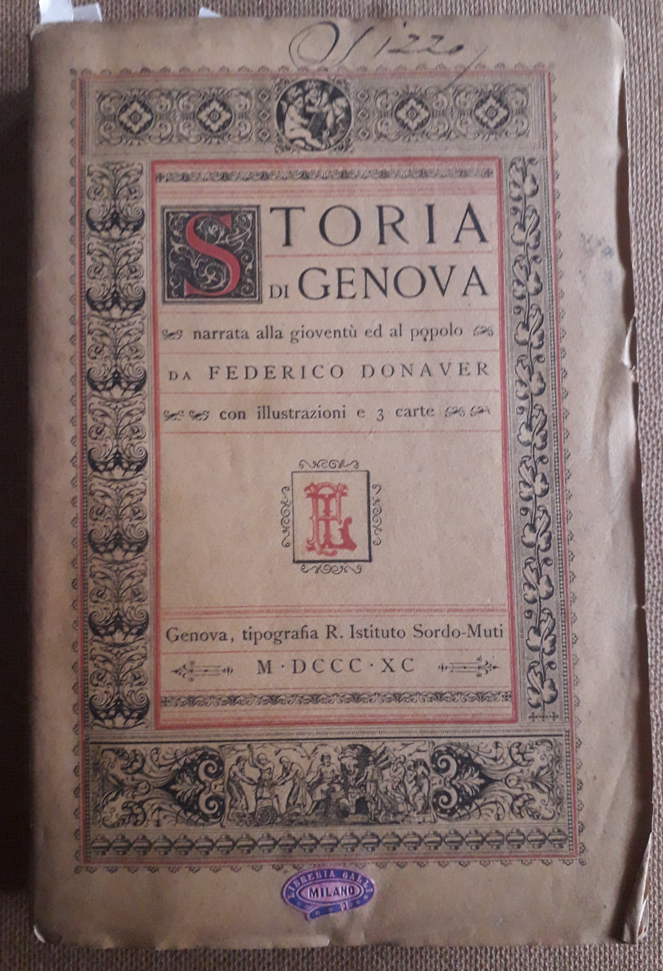Storia di Genova narrata alla gioventù ed al popolo