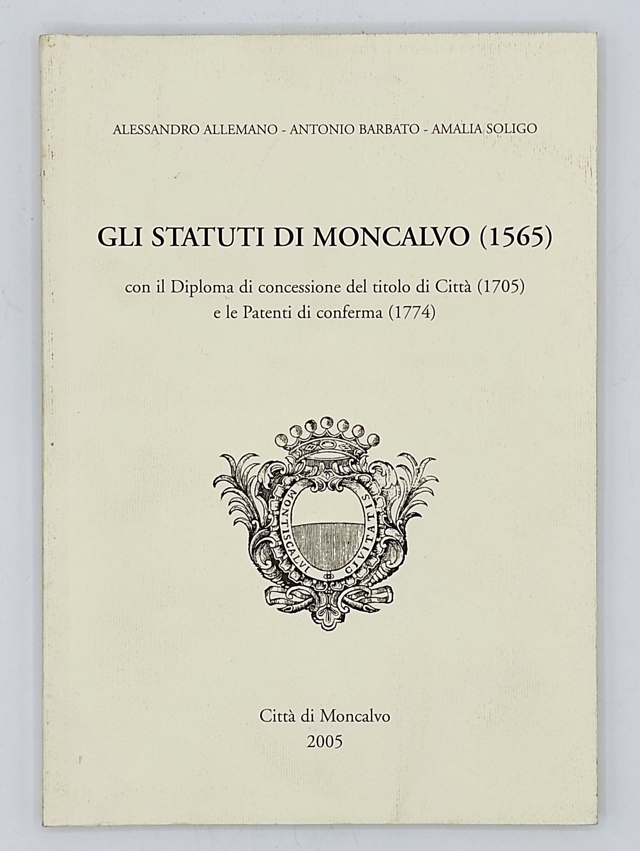 Gli statuti di Moncalvo (1565)