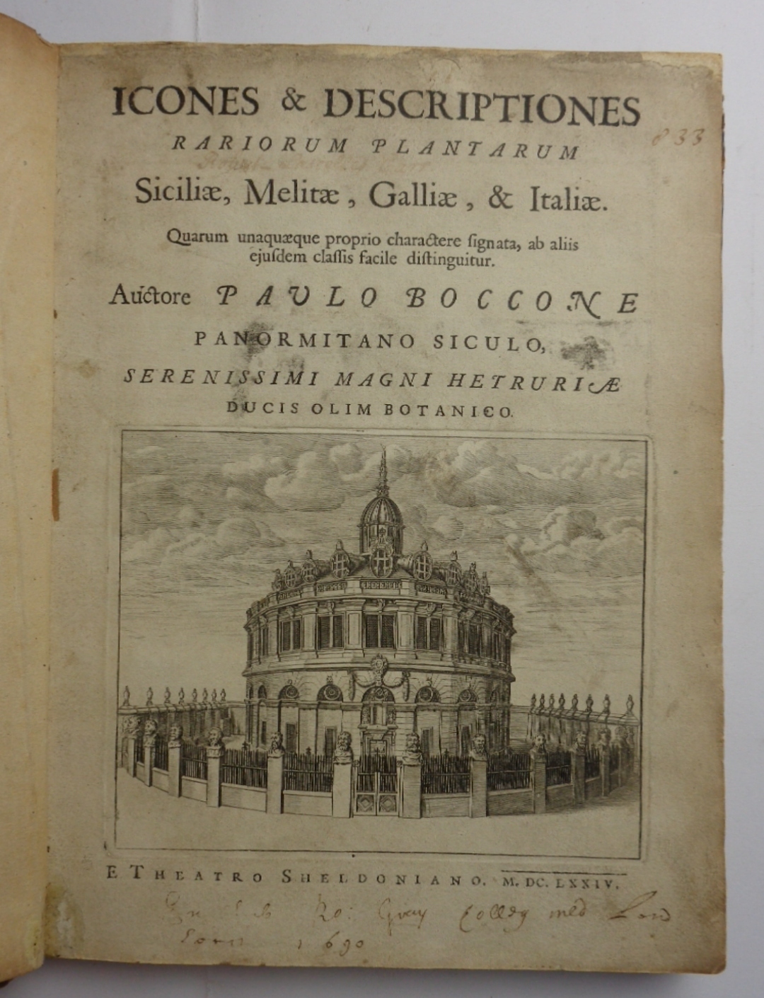 ICONES & DESCRIPTIONES VARIORUM PLANTARUM SICILIAE, MELITAE, GALLIAE, & ITALIAE.