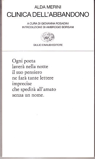 CLINICA DELL' ABBANDONO - ROSADINI GIOVANNA (a cura di) - …