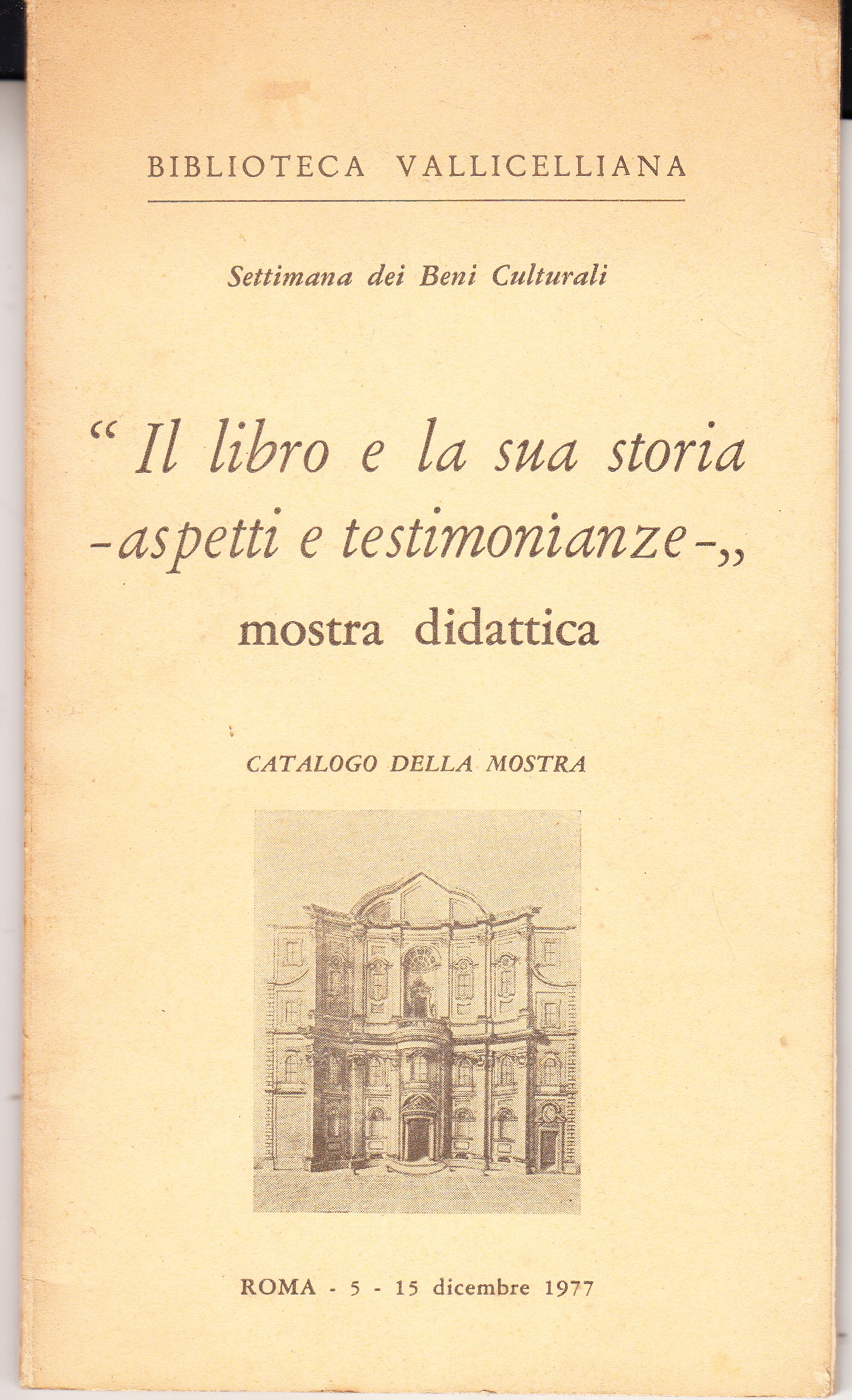 "Il libro e la sua storia - aspetti e coincidenze-" …