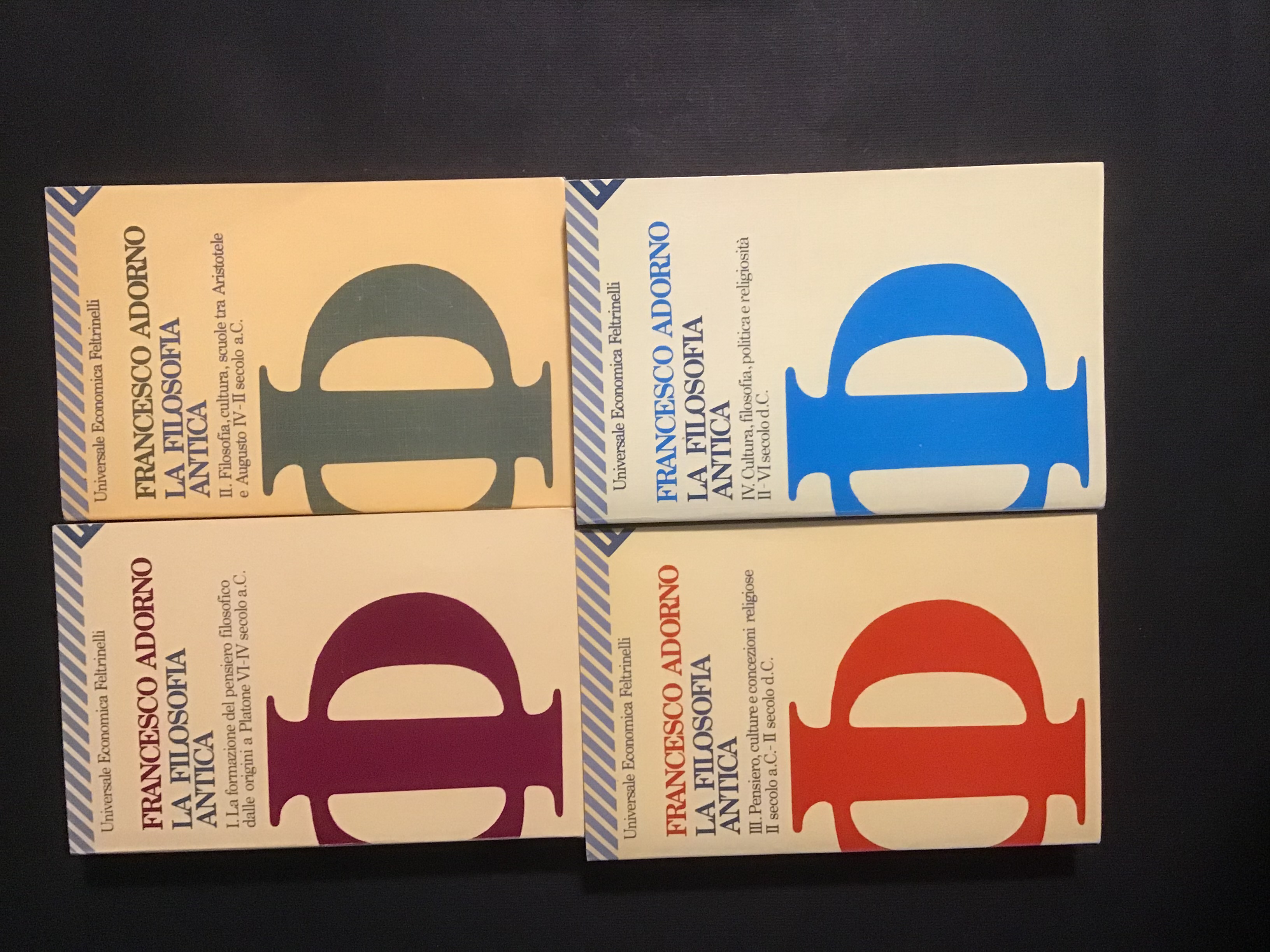 LA FILOSOFIA ANTICA - VOL. I, II, III, IV