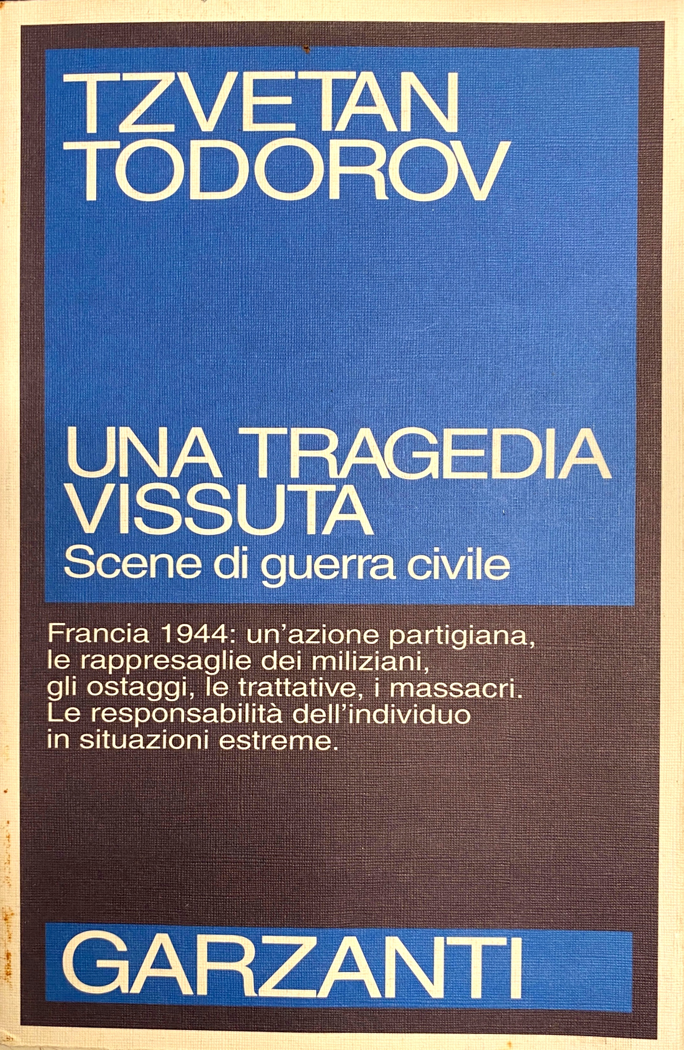 UNA TRAGEDIA VISSUTA. SCENE DI GUERRA CIVILE