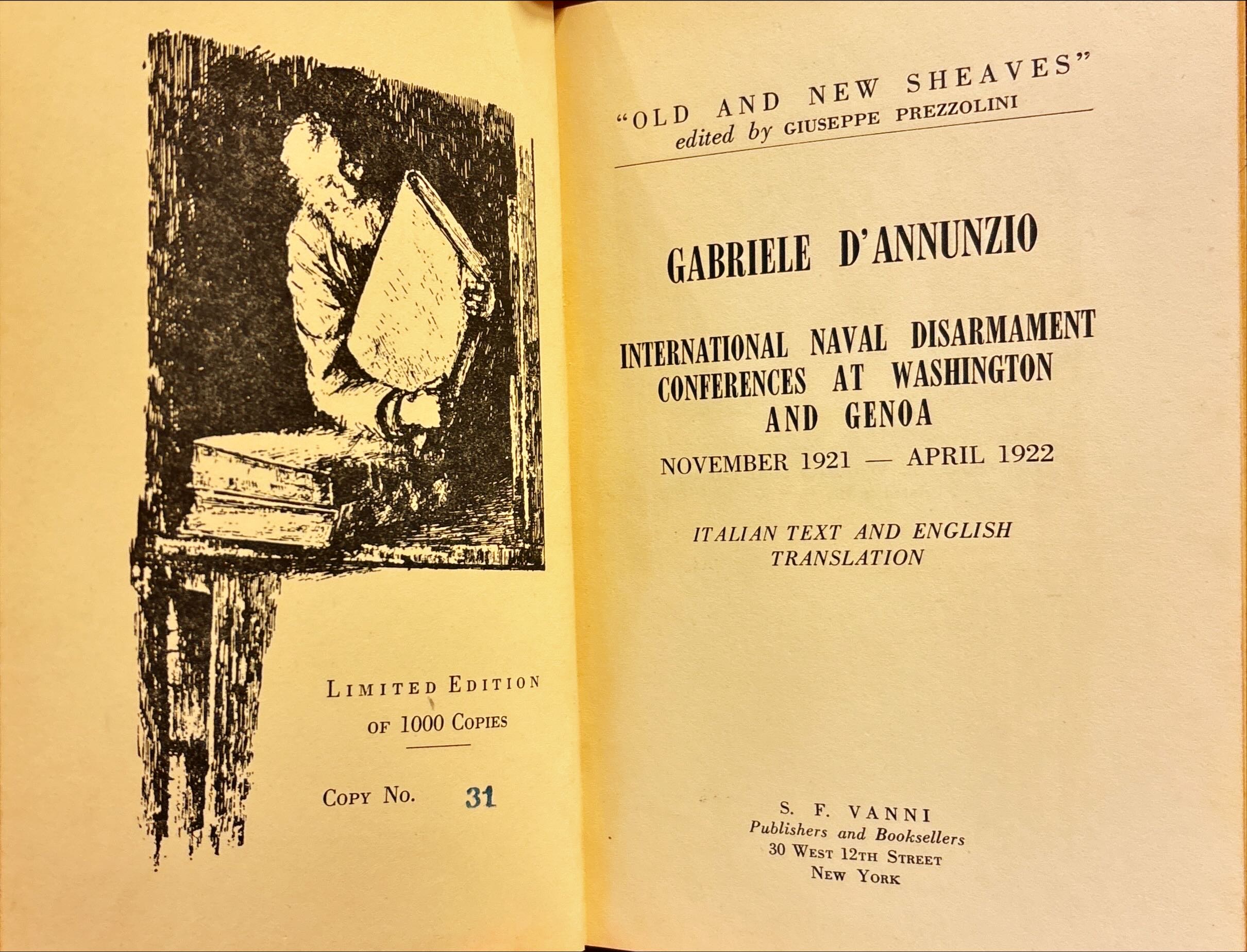 International naval disarmament conferences at Washington and Genoa. Novembre 1921 …