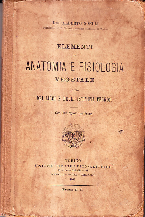 ELEMENTI DI ANATOMIA E FISOPLOGIA VEGETALE - AD USO DEI …