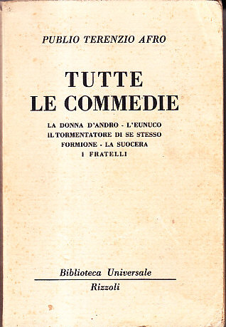 TUTTE LE COMMEDIE - LA DONNA D' ANDRO - L' …