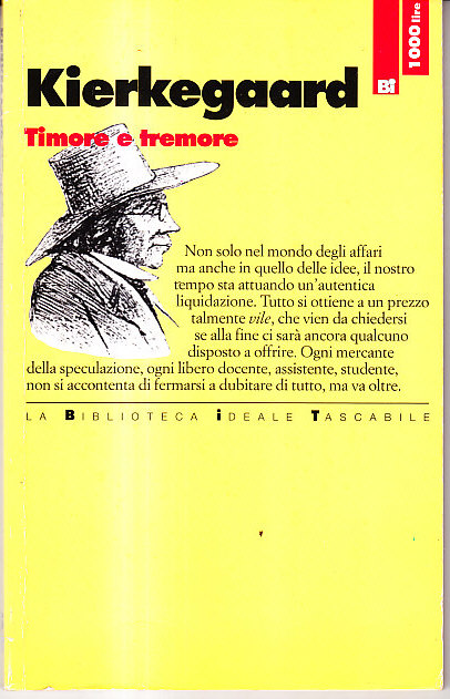 TIMORE E TREMORE - LIRICA DIALETTICA DI JOANNES DE SILENTIO