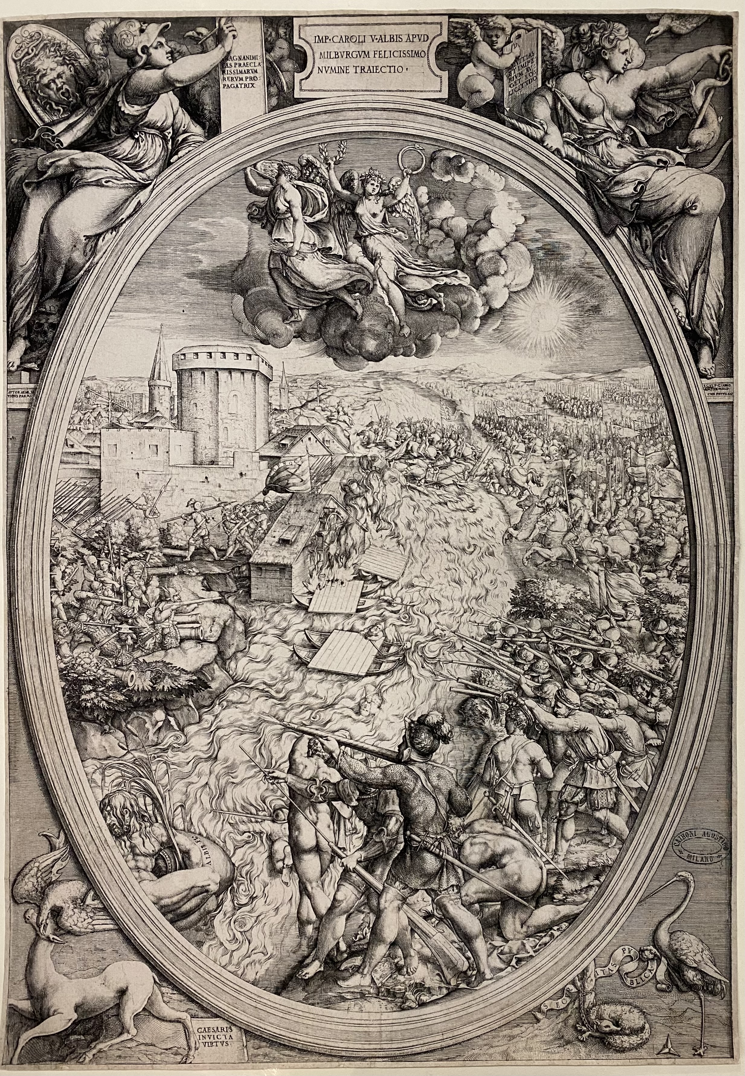 Carlo V che attraversa il fiume Elba alla battaglia di …