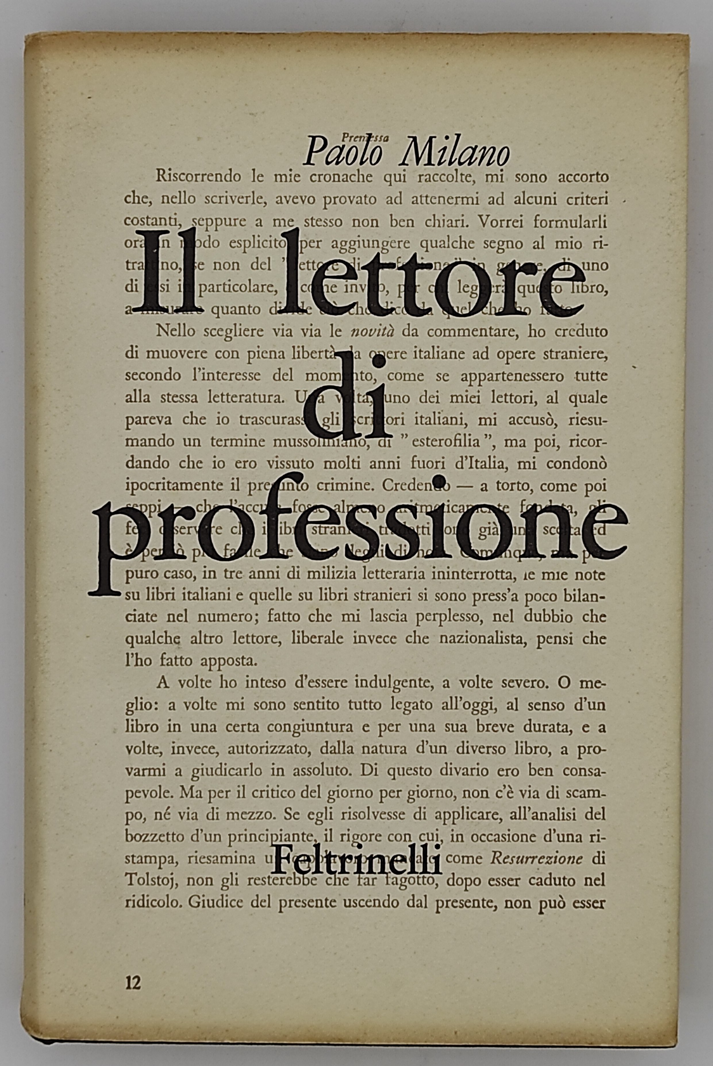 Il lettore di professione