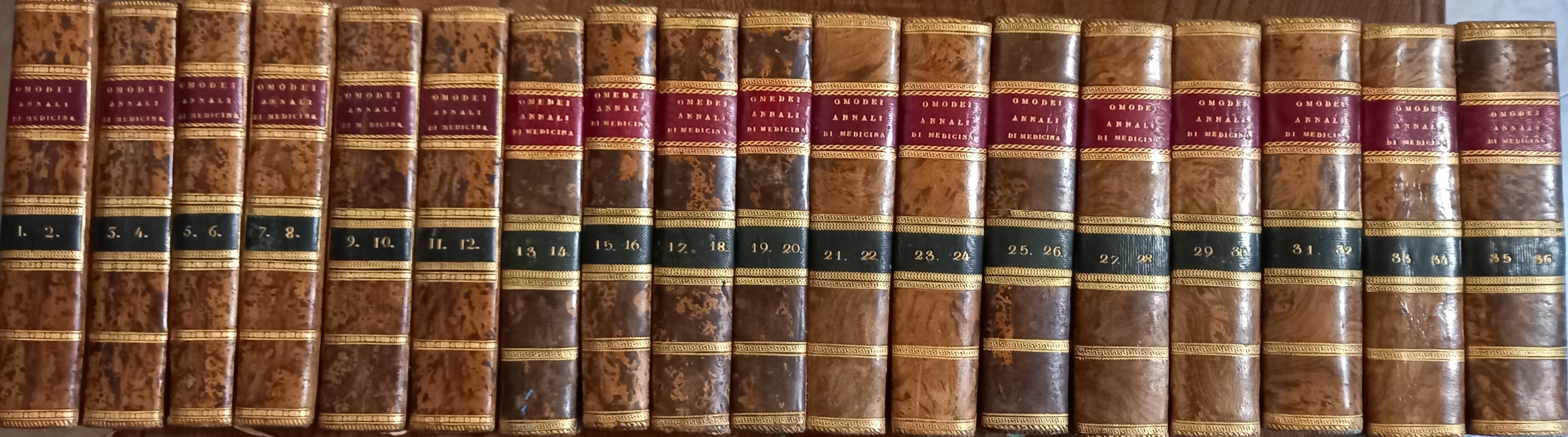 Annali Universali di Medicina. Compilati da Annibale Omodei. Volumi I …