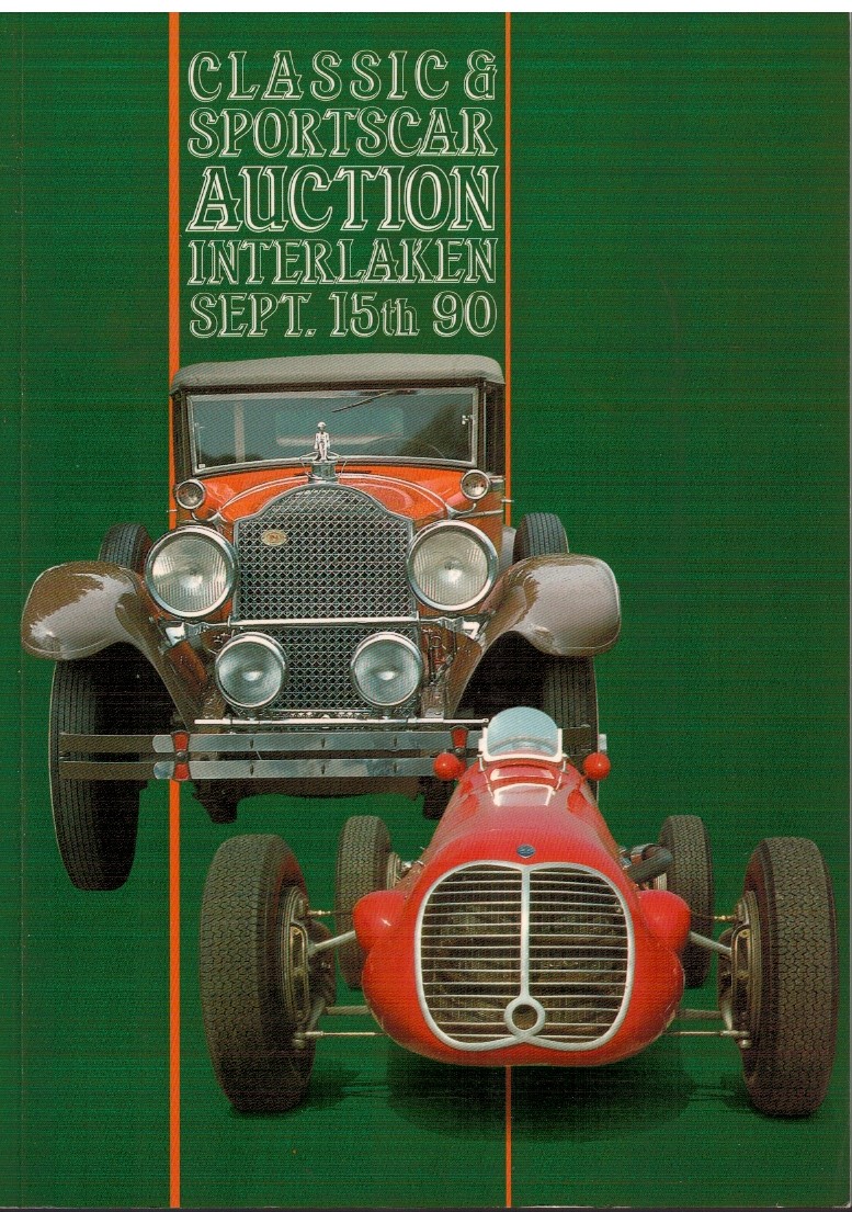 Classic&Sportscar auction interlaken Sept.15Th 90