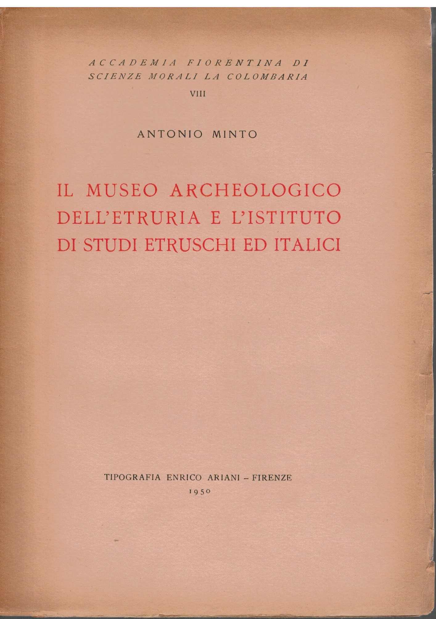 Il museo archeologico dell'Etruria e l'istituto di studi etruschi e …