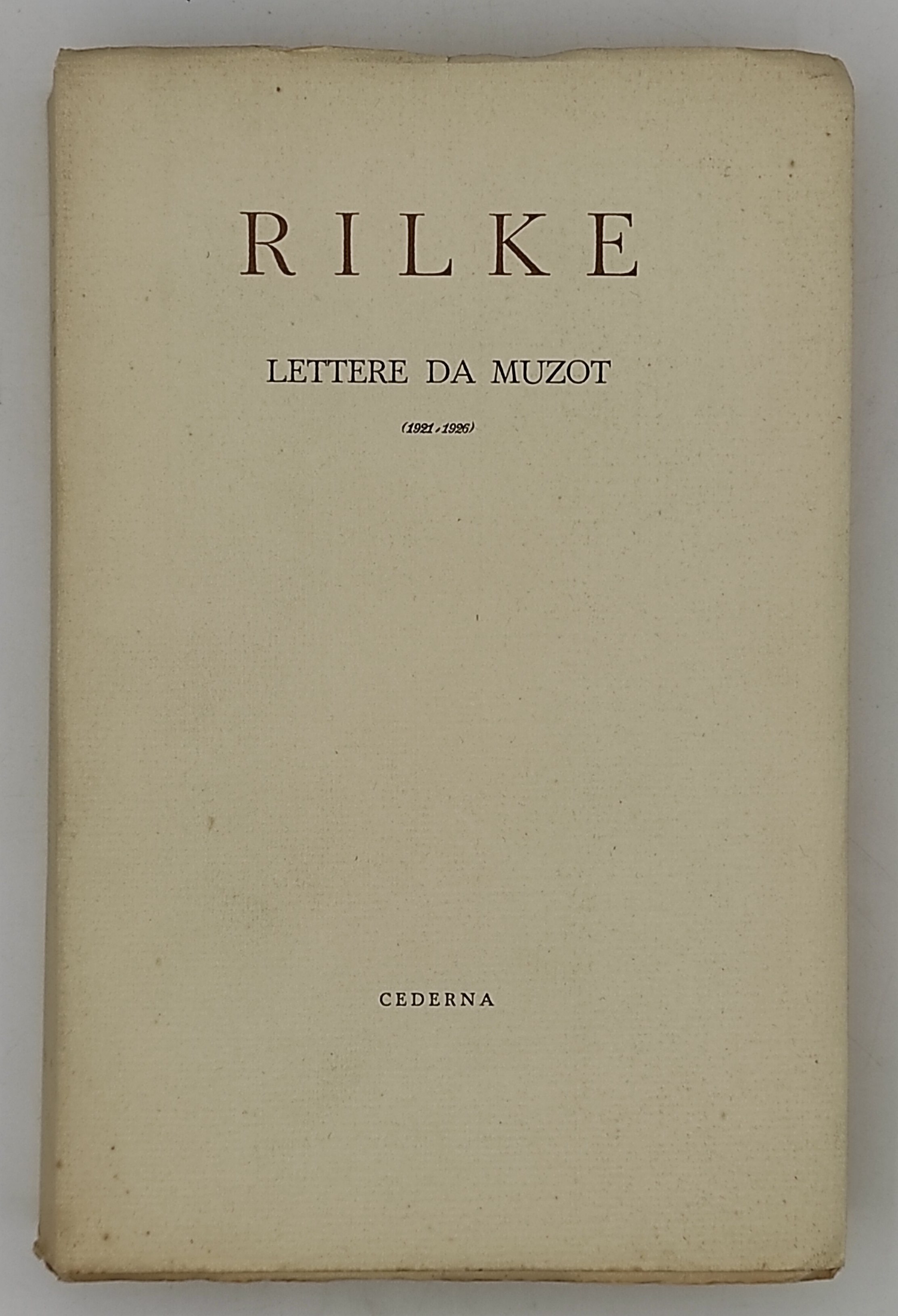 Lettere da Muzot (1921-1926)