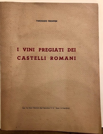 I vini pregiati dei Castelli Romani