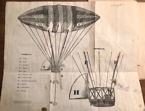 Cenno sull’aerostato di Antonio Comaschi bolognese esposto nel R. Teatro