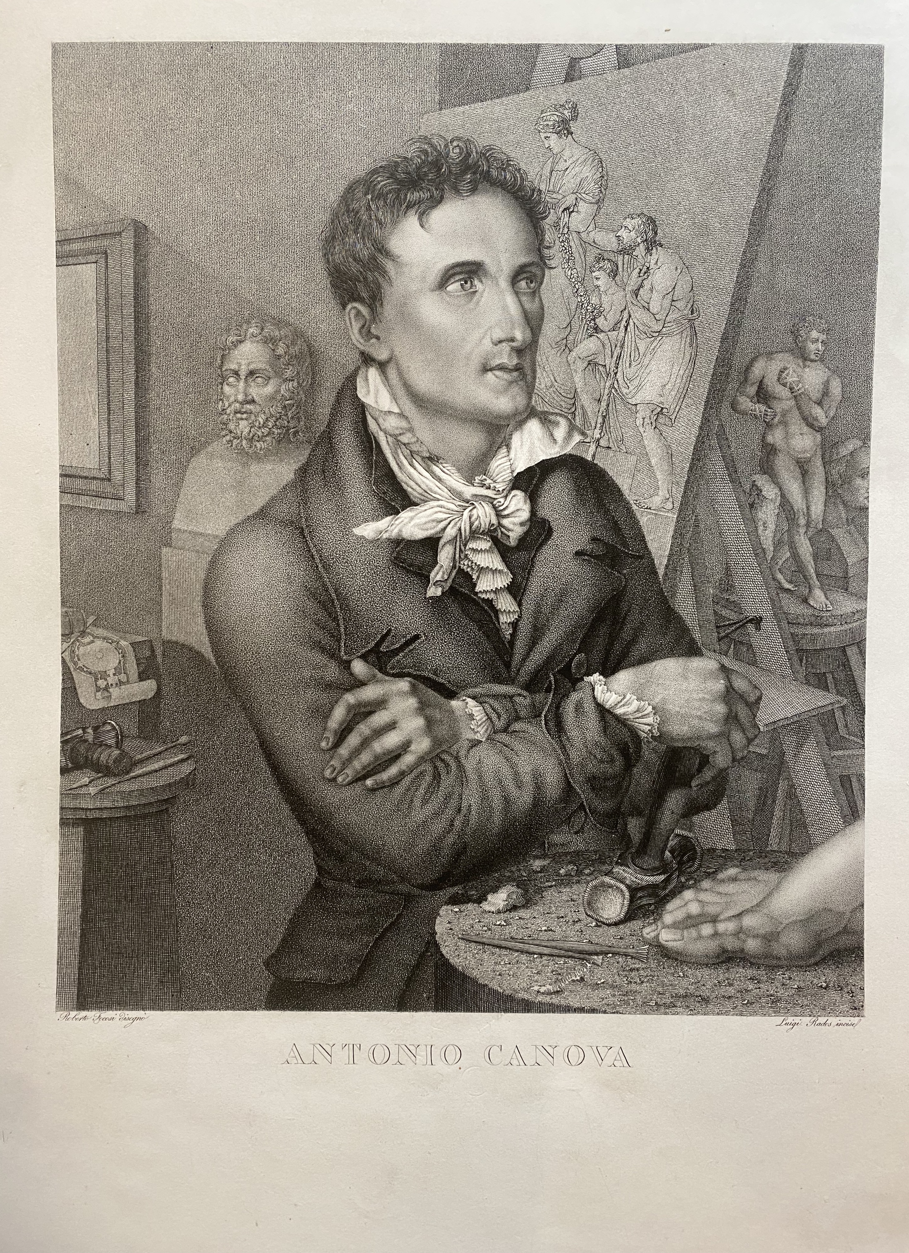 Ritratto di Antonio Canova, 1825 c.