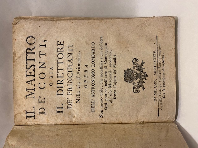 Il Maestro de’ Conti, o sia il Direttore de’ principianti …