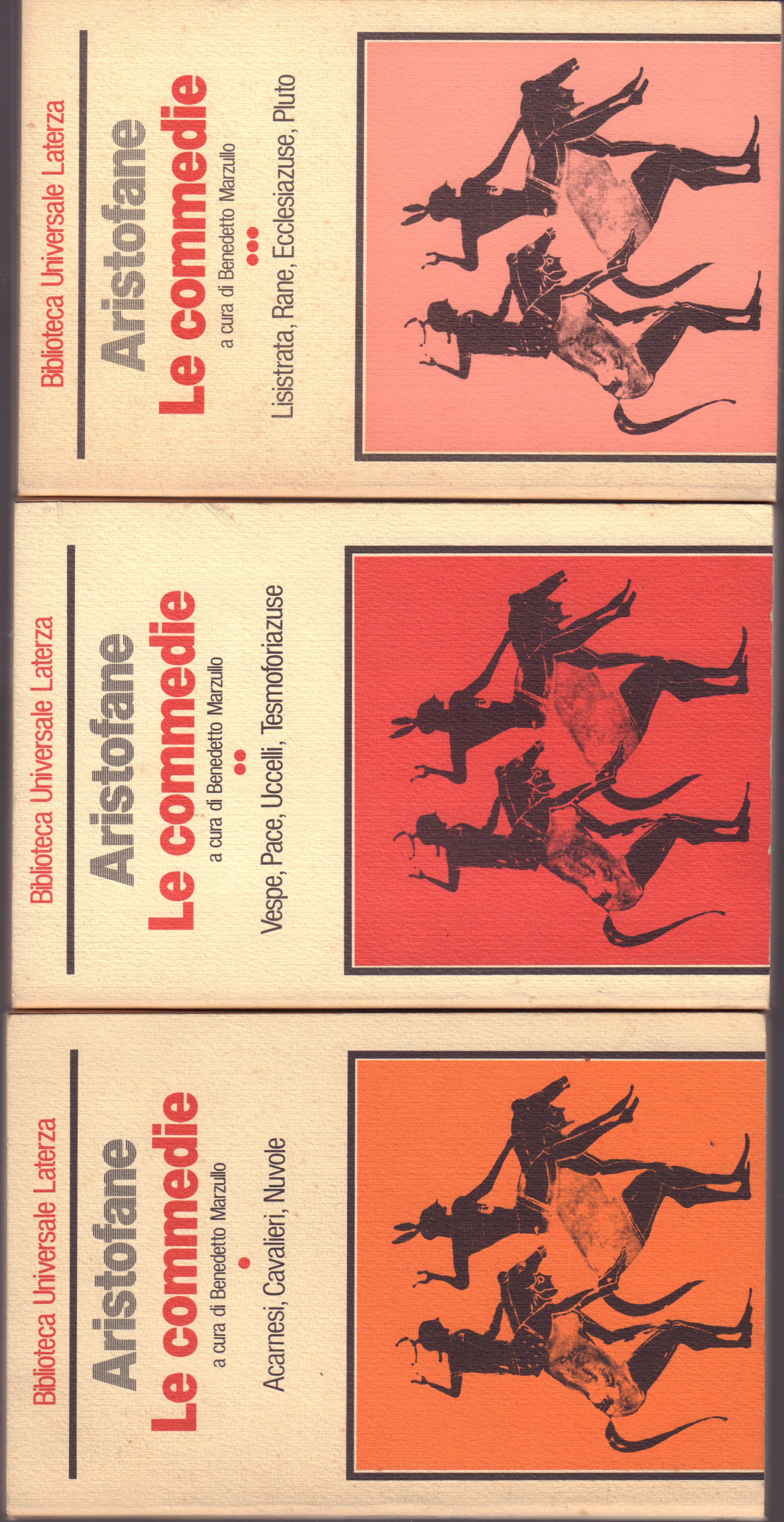 Le commedie - a cura di Benedetto Marzullo Vol. 1°(Acarnesi,Cavalieri,Nuvole)-vol. …