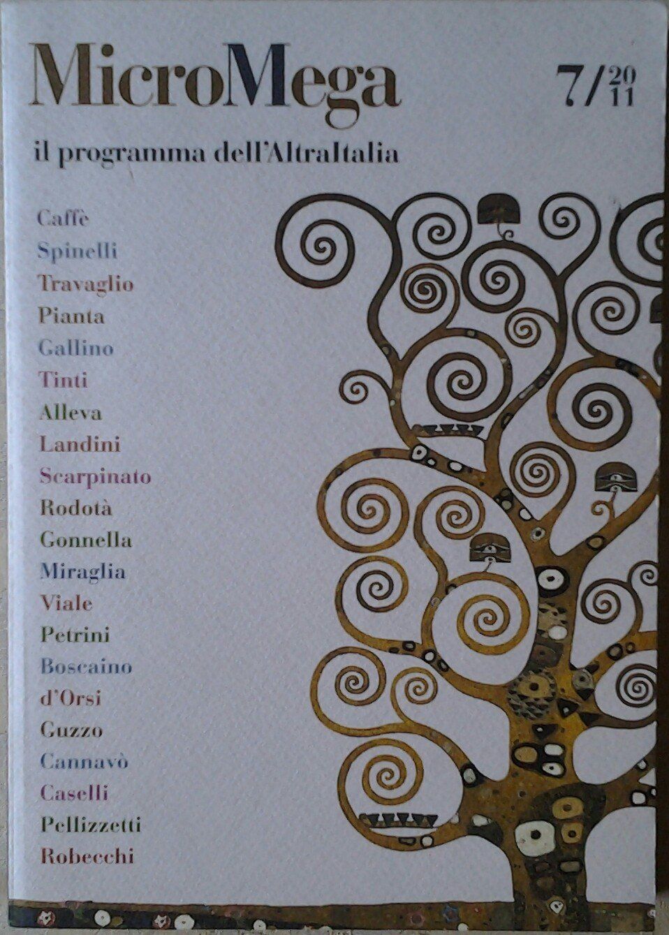 MicroMega 7/2011. Il programma dell'Altra Italia