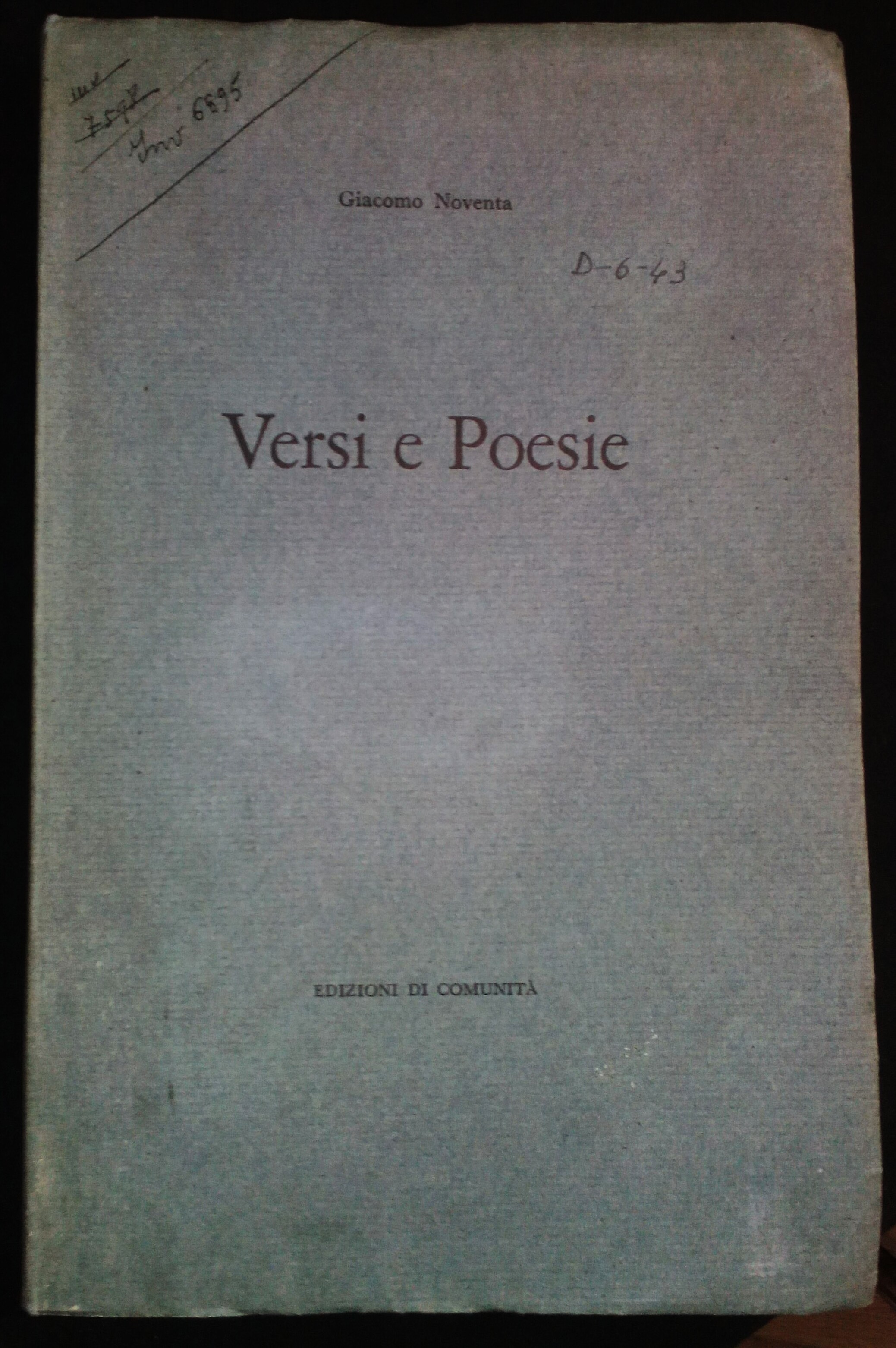 Versi e poesie