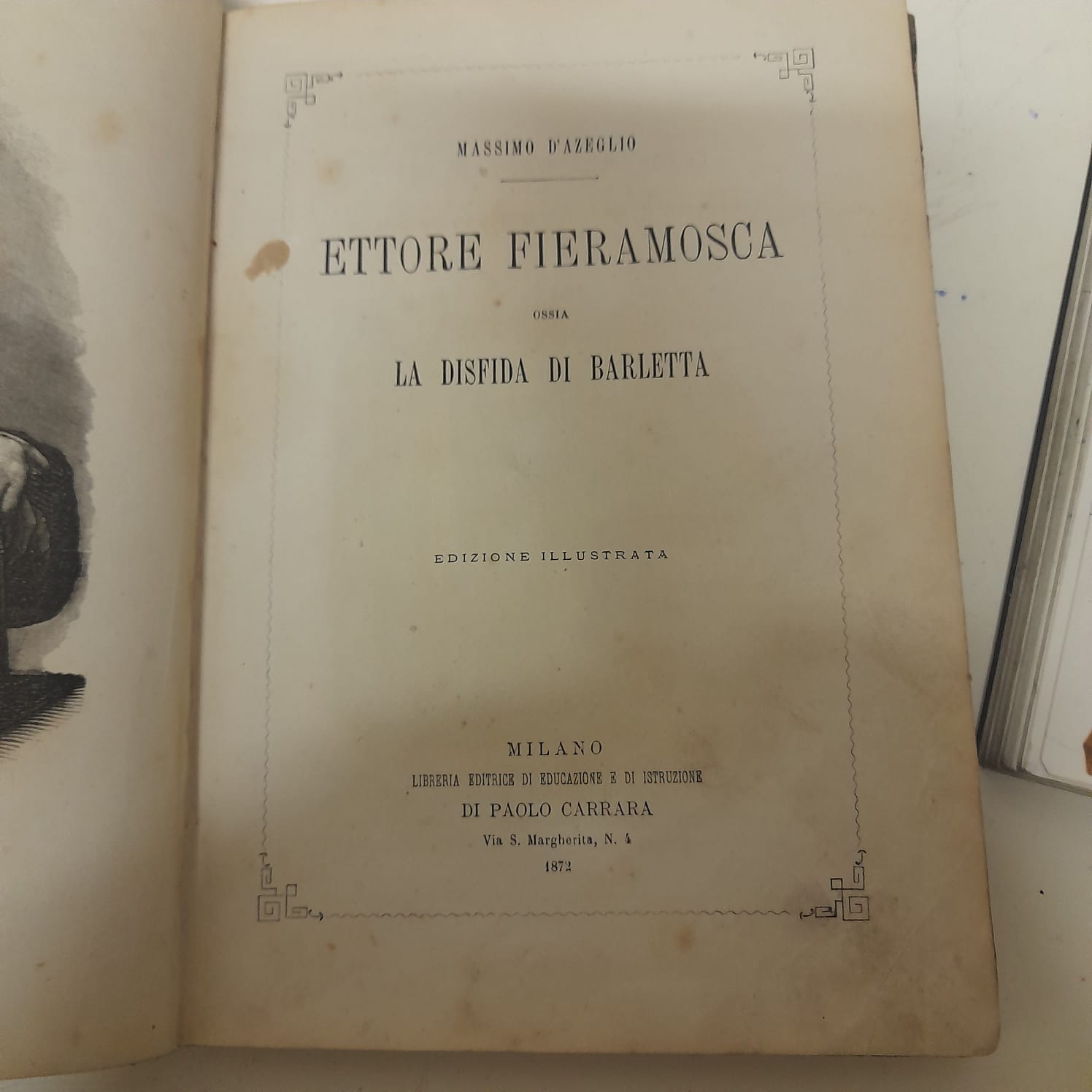 Ettore Fieramosca ossia la disfida di Barletta ed. originale illustrata