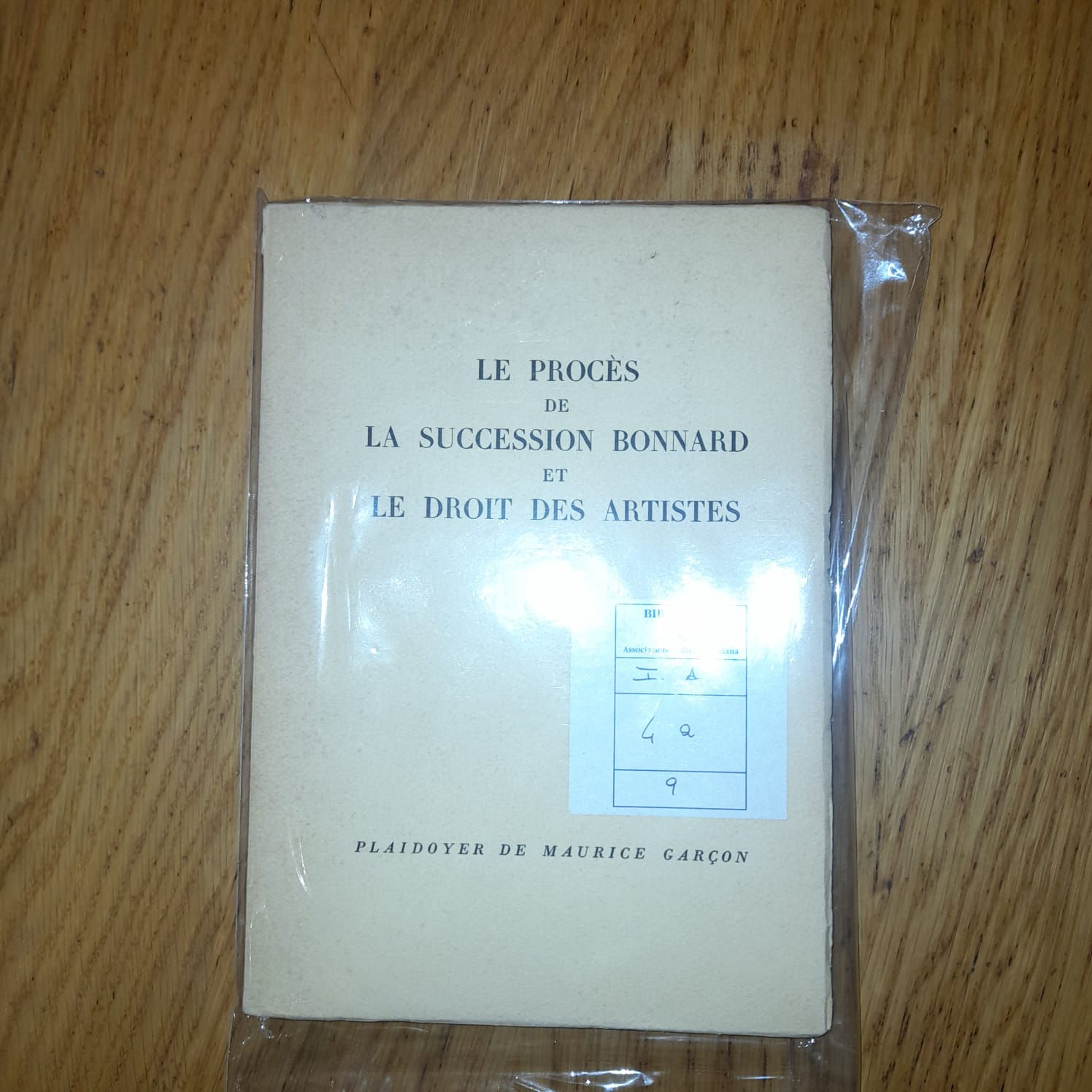 LE PROCES DE LA SUCCESSION BONNARD ET LE DROIT DES …