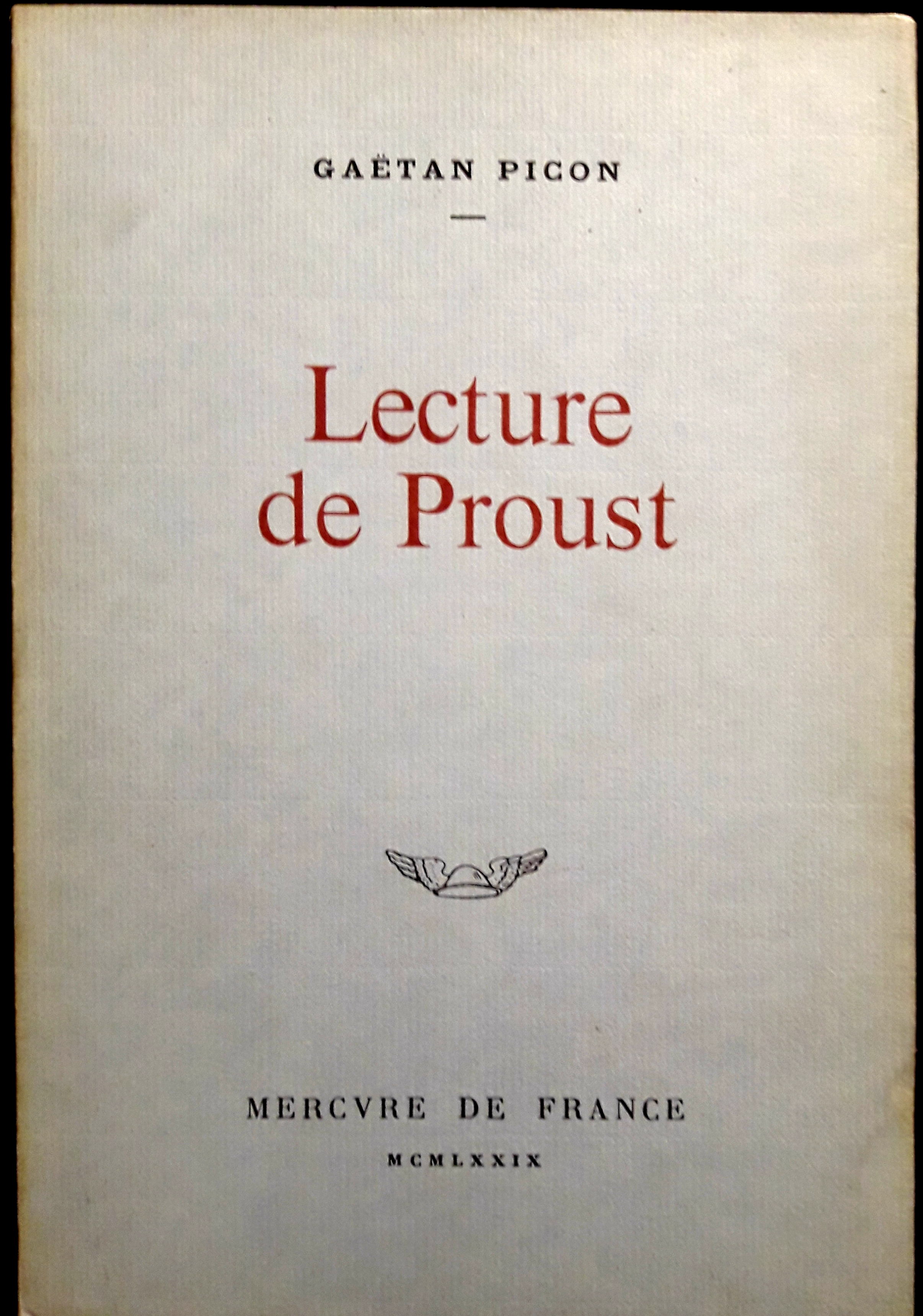 Lecture de Proust