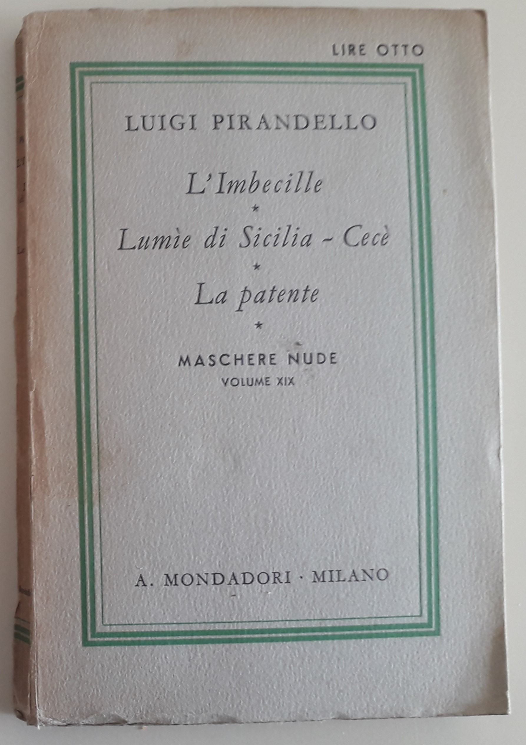 Maschere nude: L'imbecille - Lumìe di Sicilia Cecè - La …