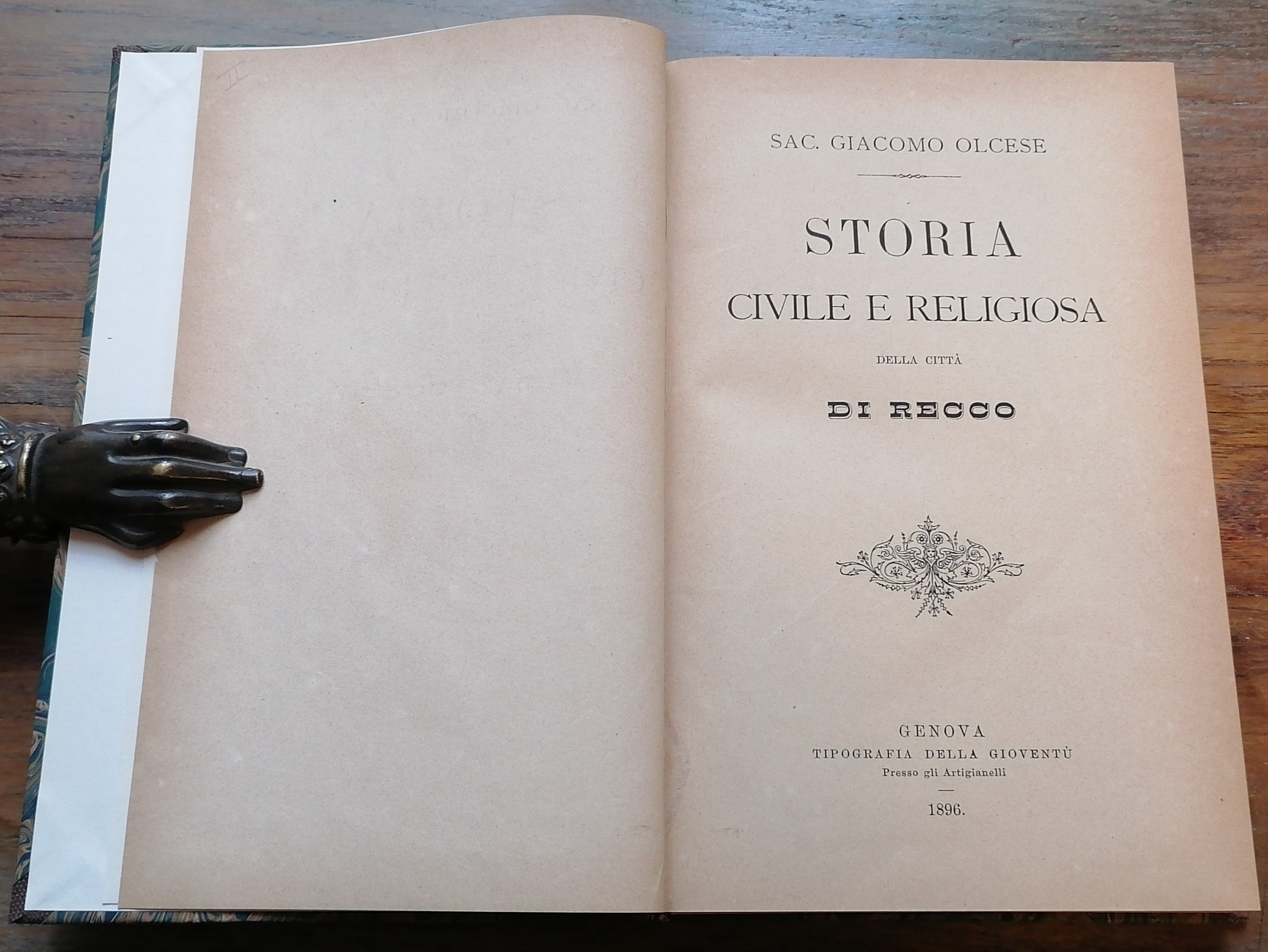 Storia civile e religiosa della Città di Recco.