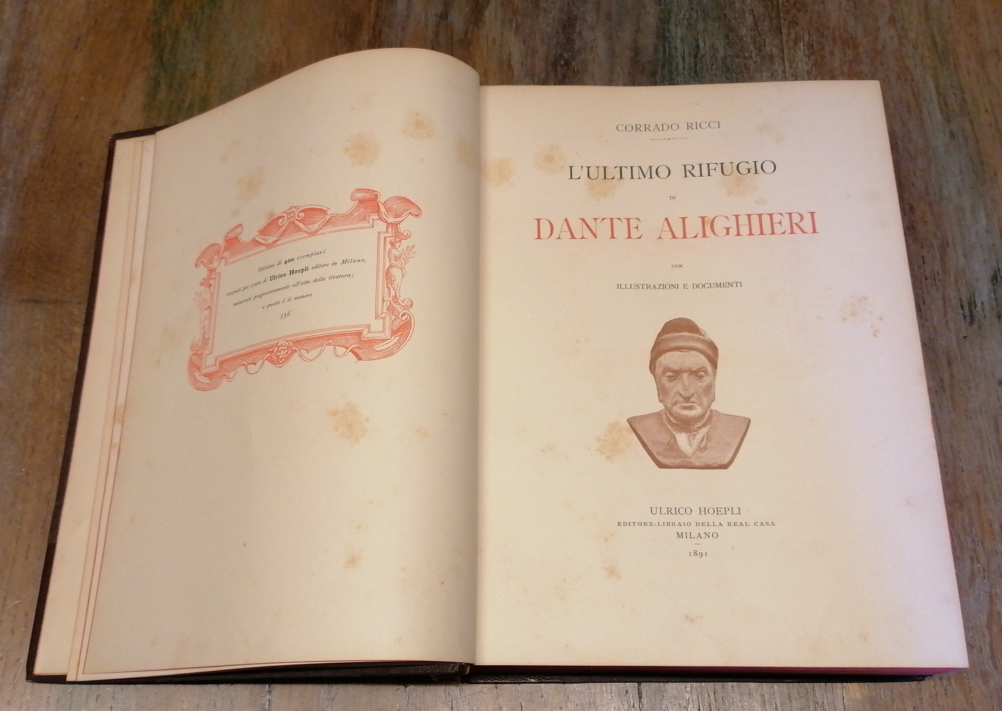 L'ultimo rifugio di Dante Alighieri. Con illustrazioni e documenti.