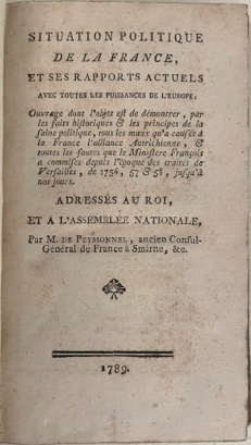 Situation politique de la France et ses rapports actuels avec …