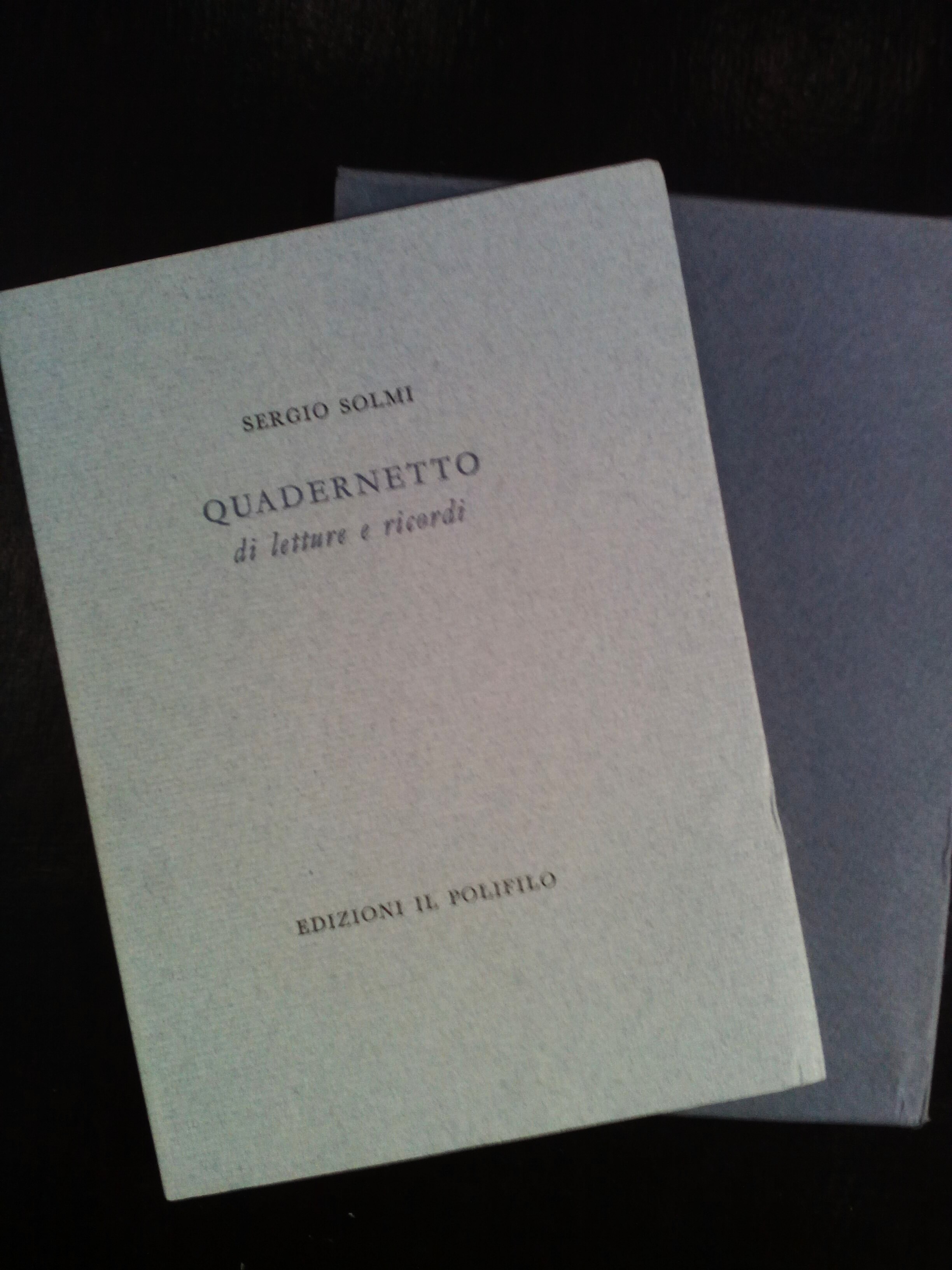 Quadernetto di letture e ricordi