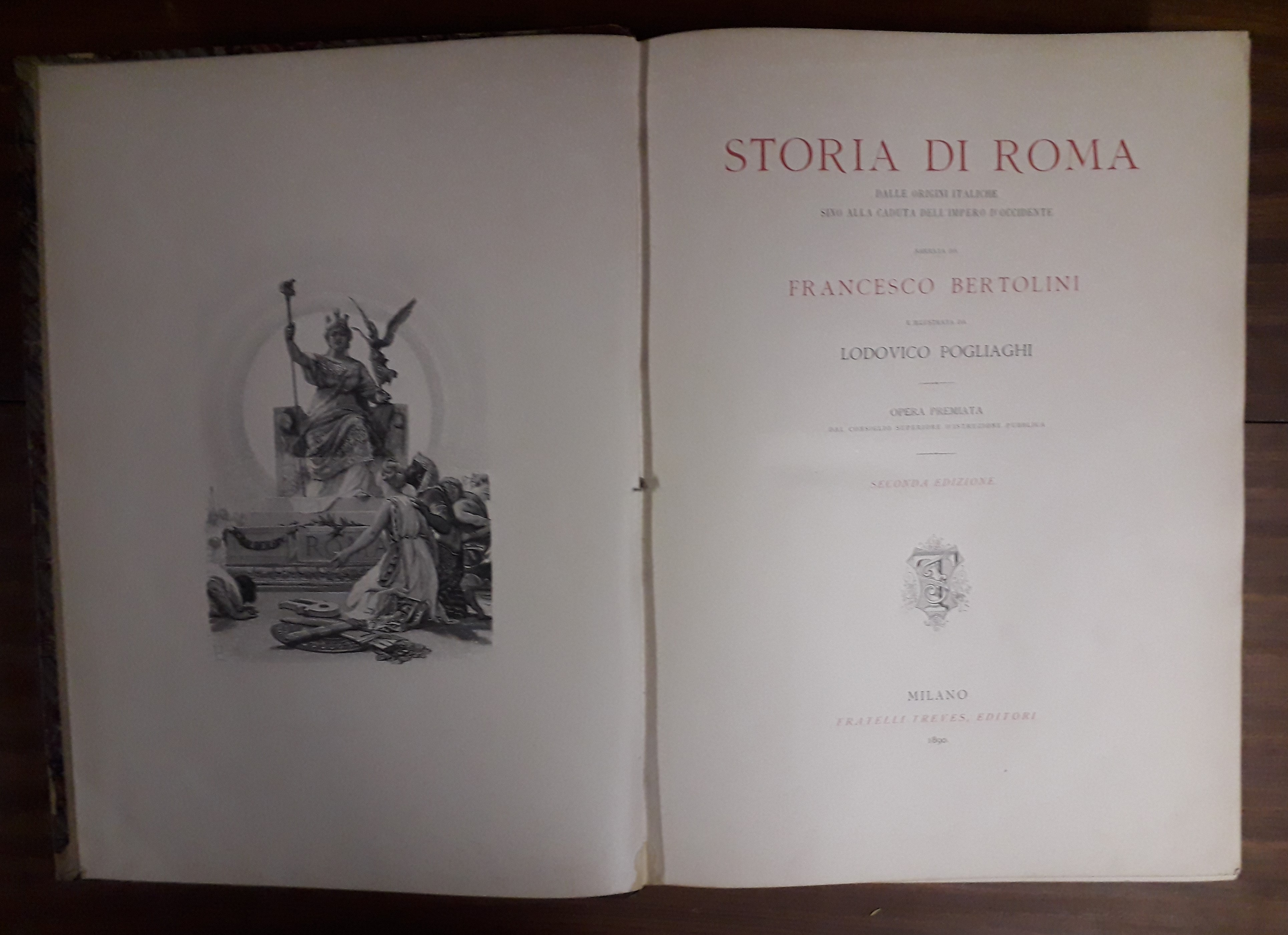 Storia di Roma dalle origini italiche sino alla caduta dell'Impero …