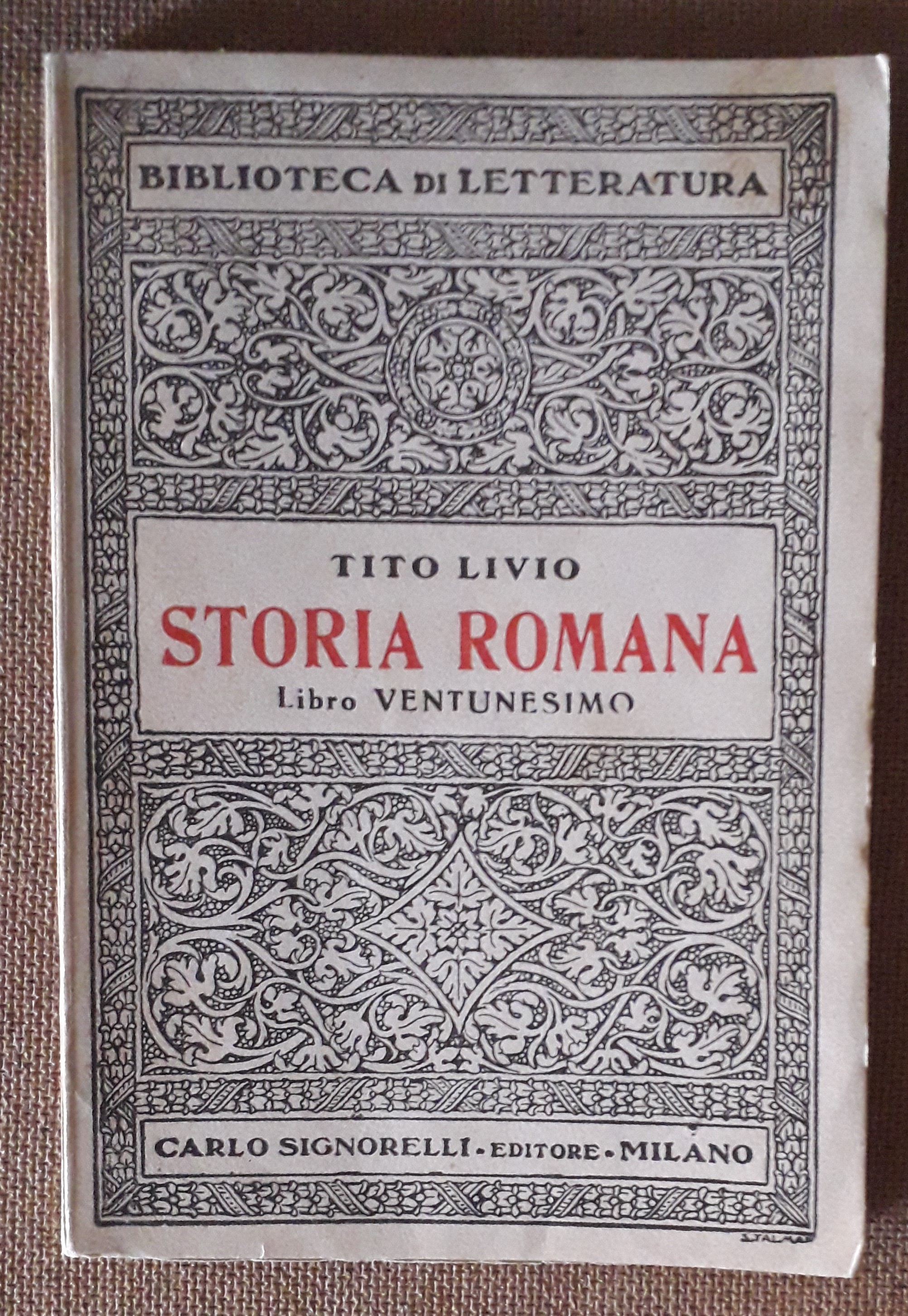 Storia romana Libro ventunesimo