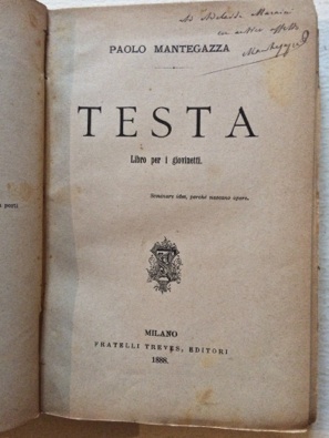 Testa Libro per i giovinetti.