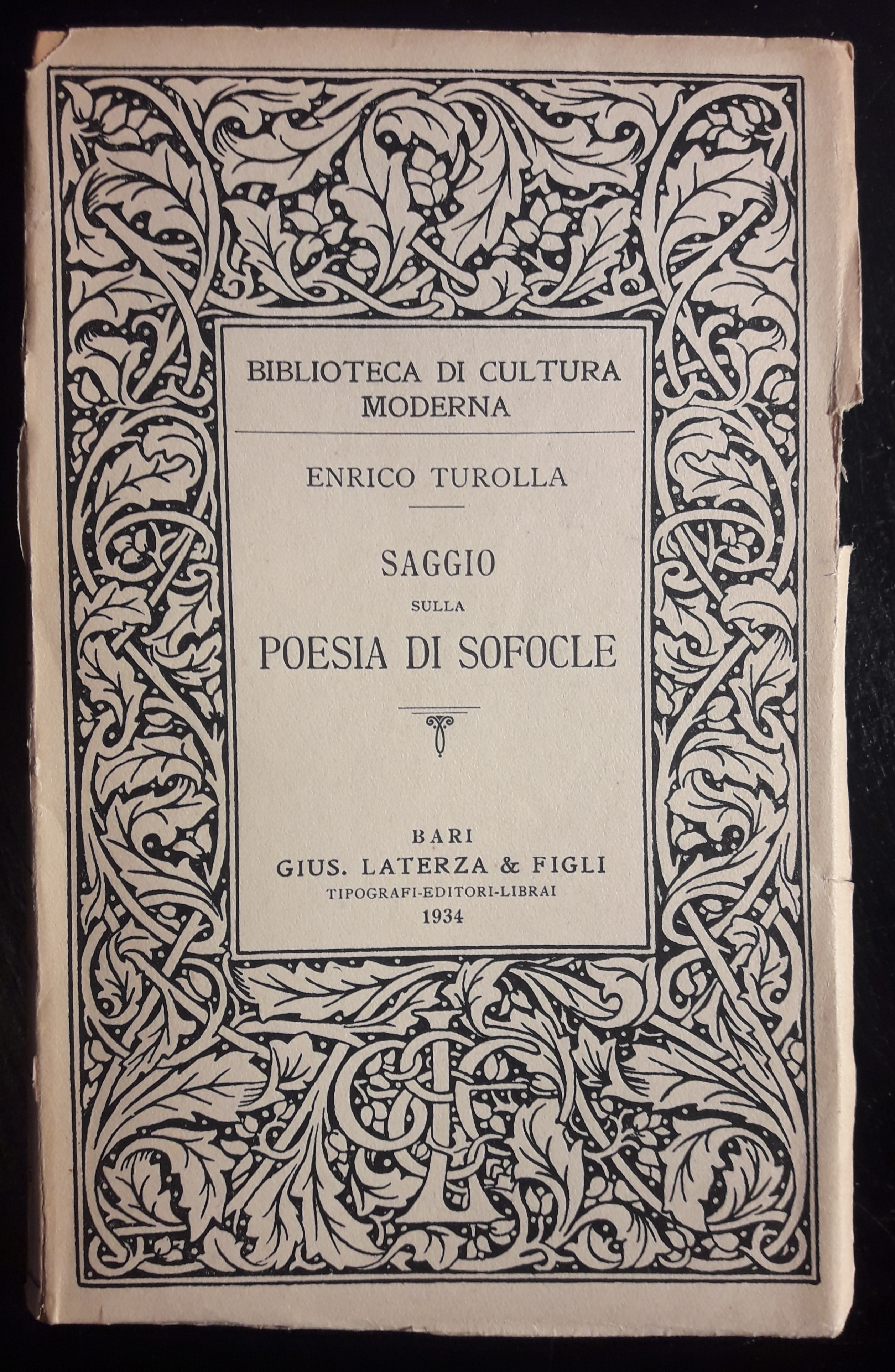 Saggio sulla poesia di Sofocle