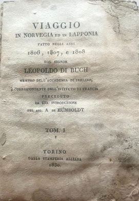 VIAGGIO in NORVEGIA ed in LAPPONIA fatto negli anni 1806, …