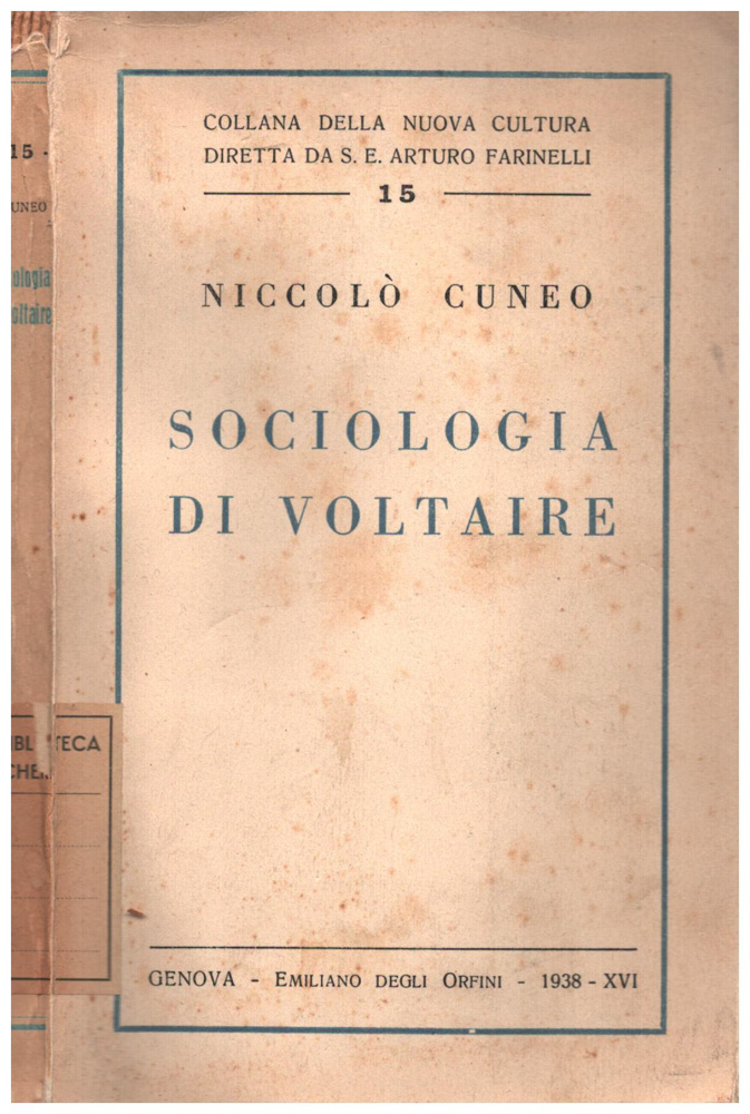 Sociologia di Voltaire