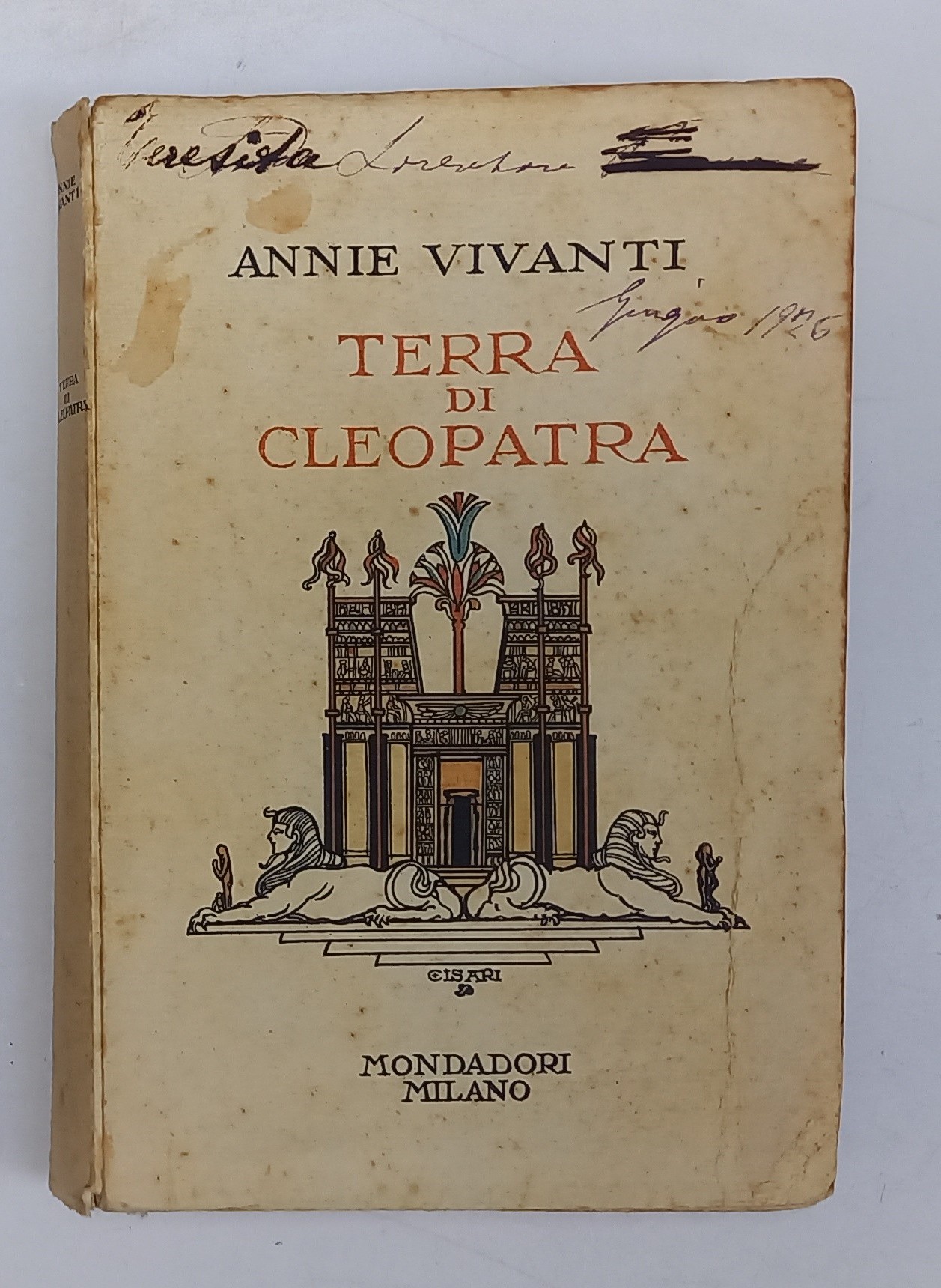 TERRA DI CLEOPATRA (prima edizione) - 1925