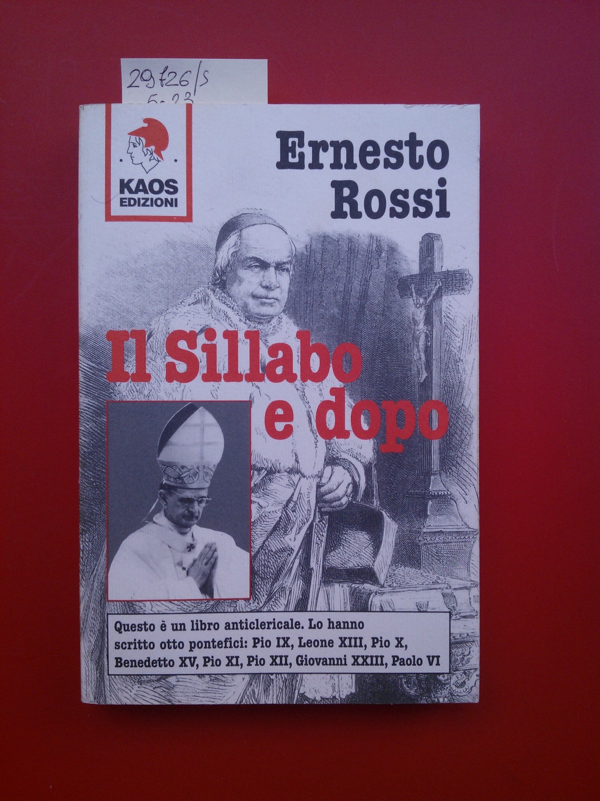 Il sillabo e dopo