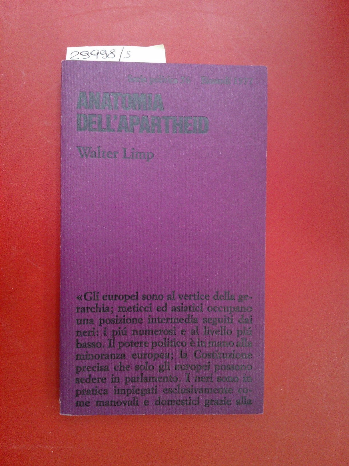Anatomia dell'apartheid