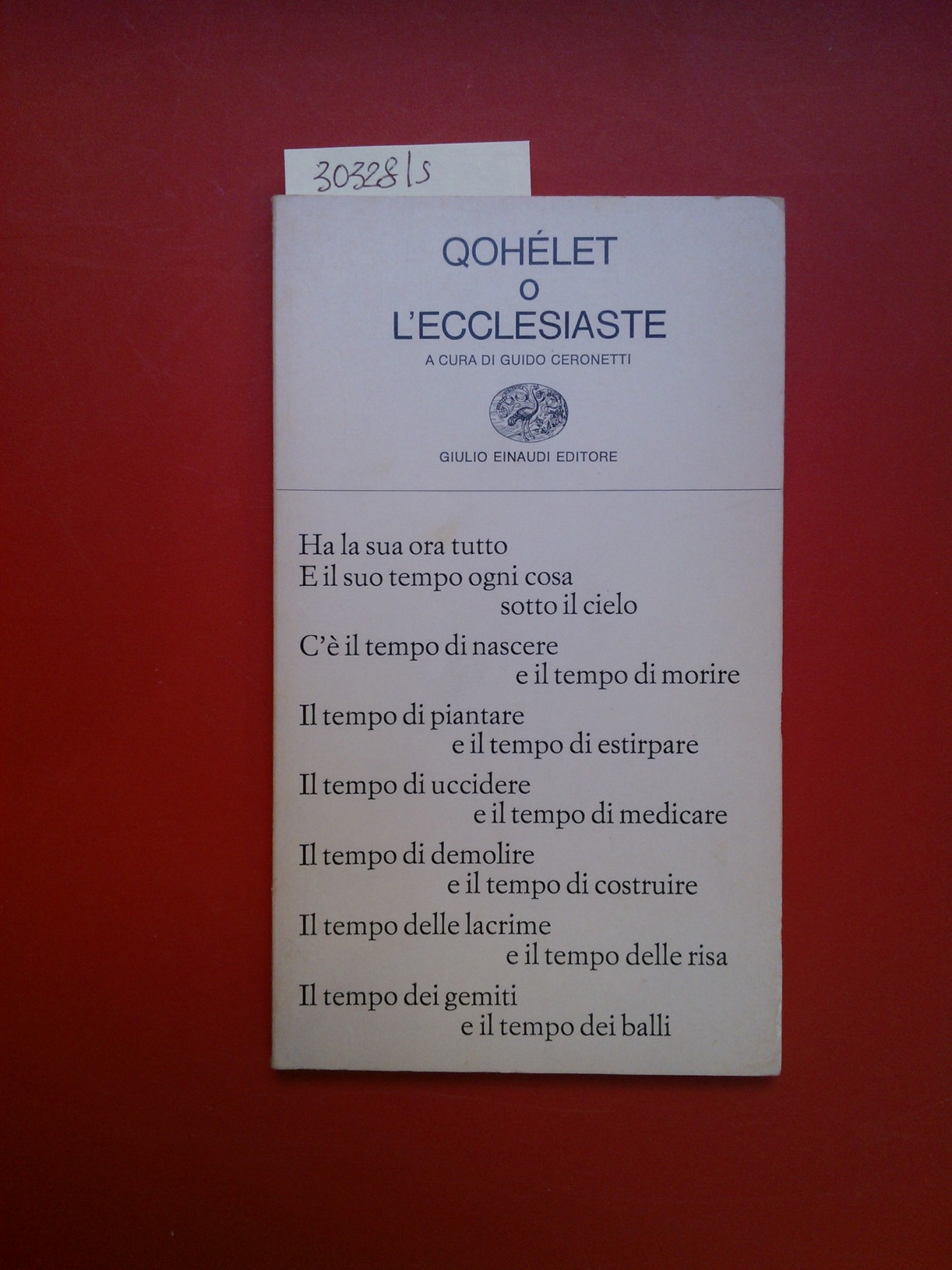 Qohelet o l'ecclesiaste