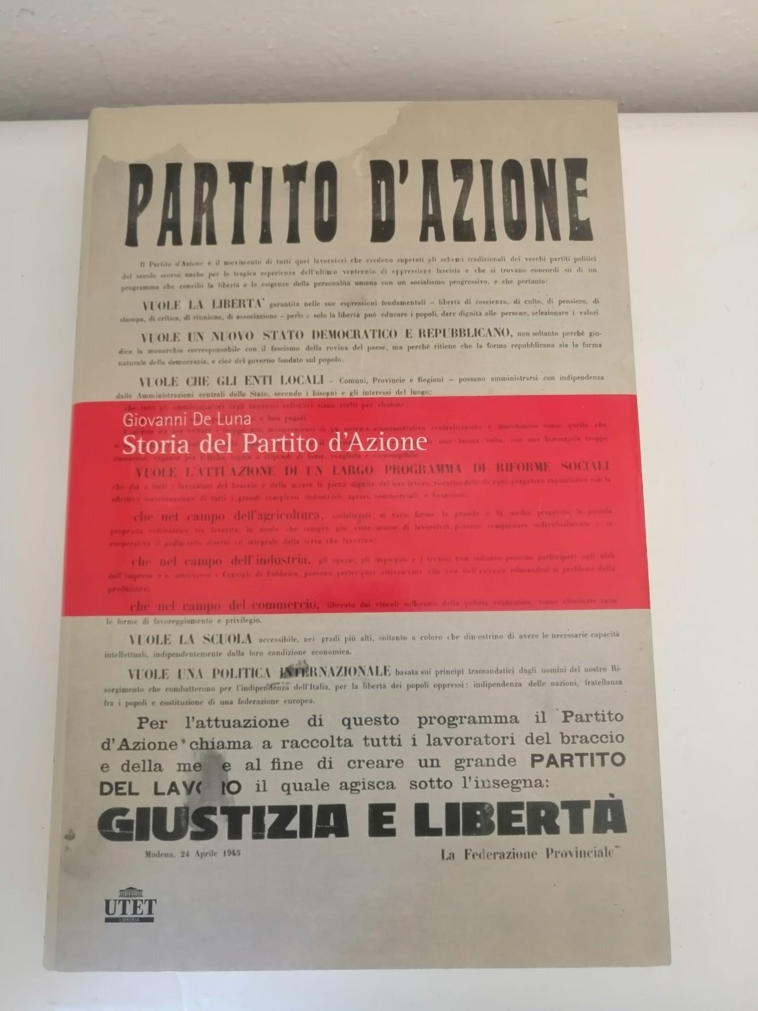 STORIA DEL PARTITO D' AZIONE