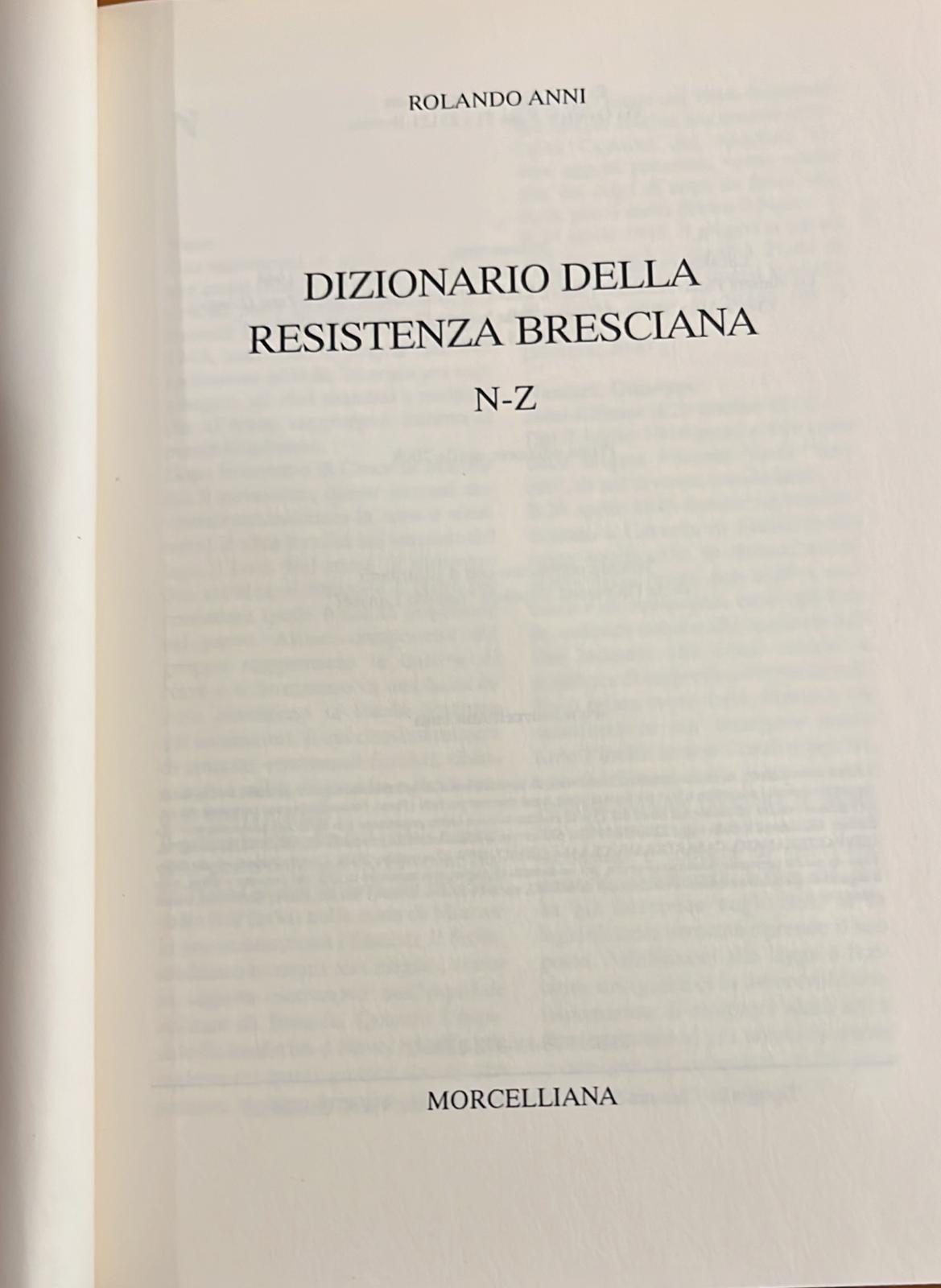 Dizionario della Resistenza bresciana