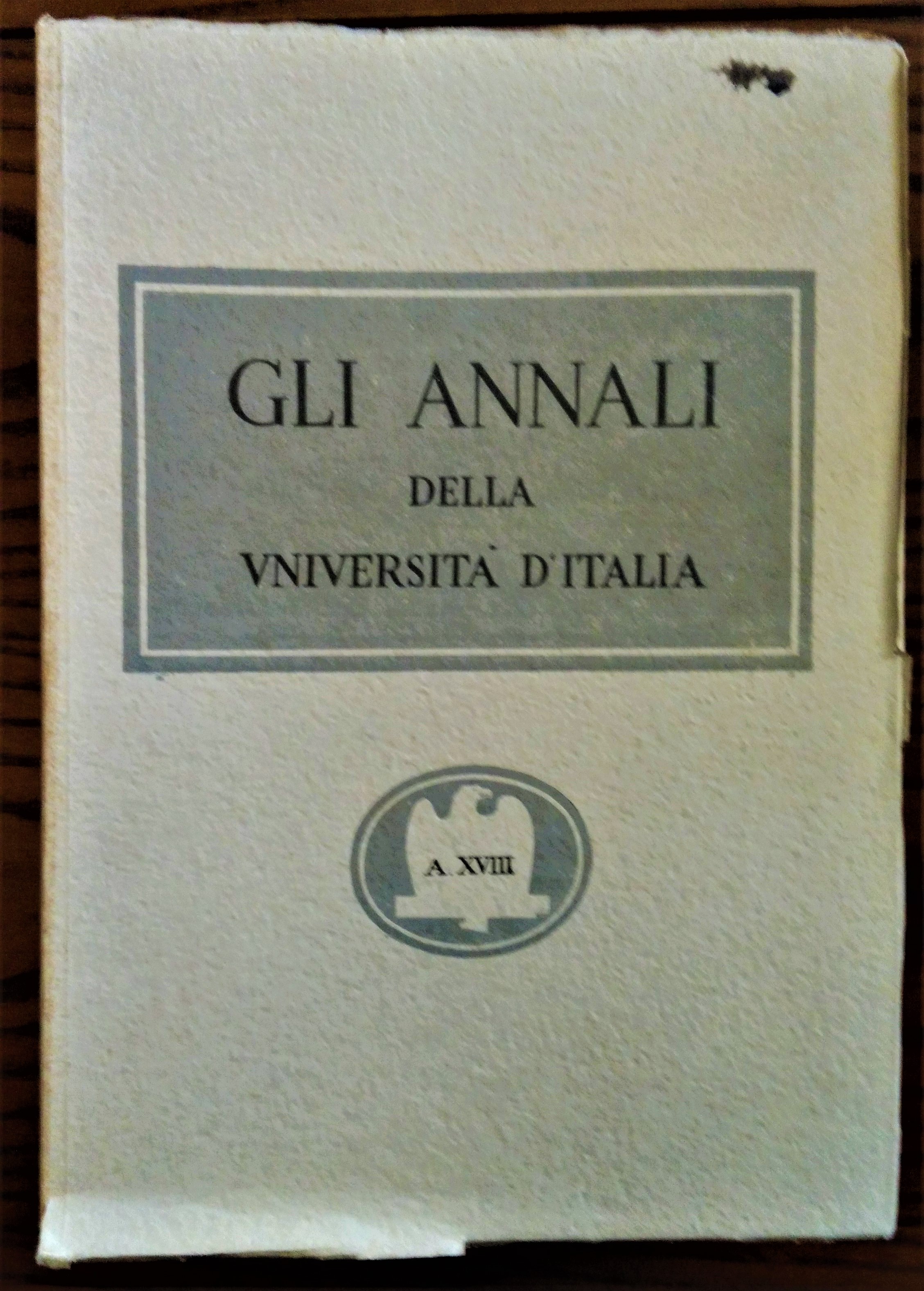 Gli Annali della Università d' Italia. Rivista bimestrale dell' istruzione …